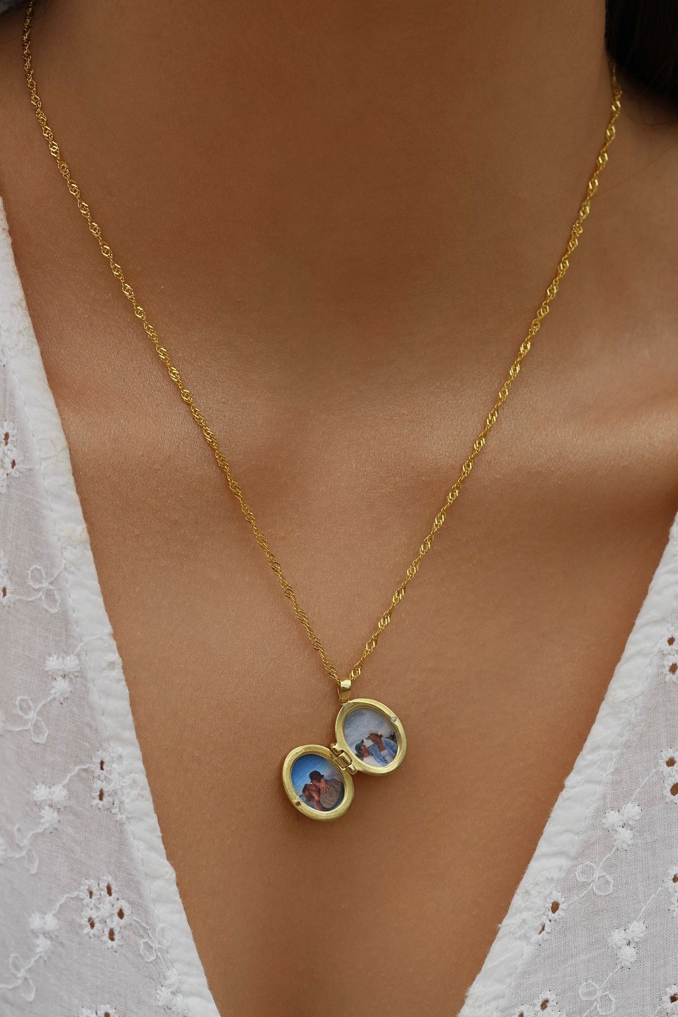 Personalized Capped Heart Necklace I 925 Silver