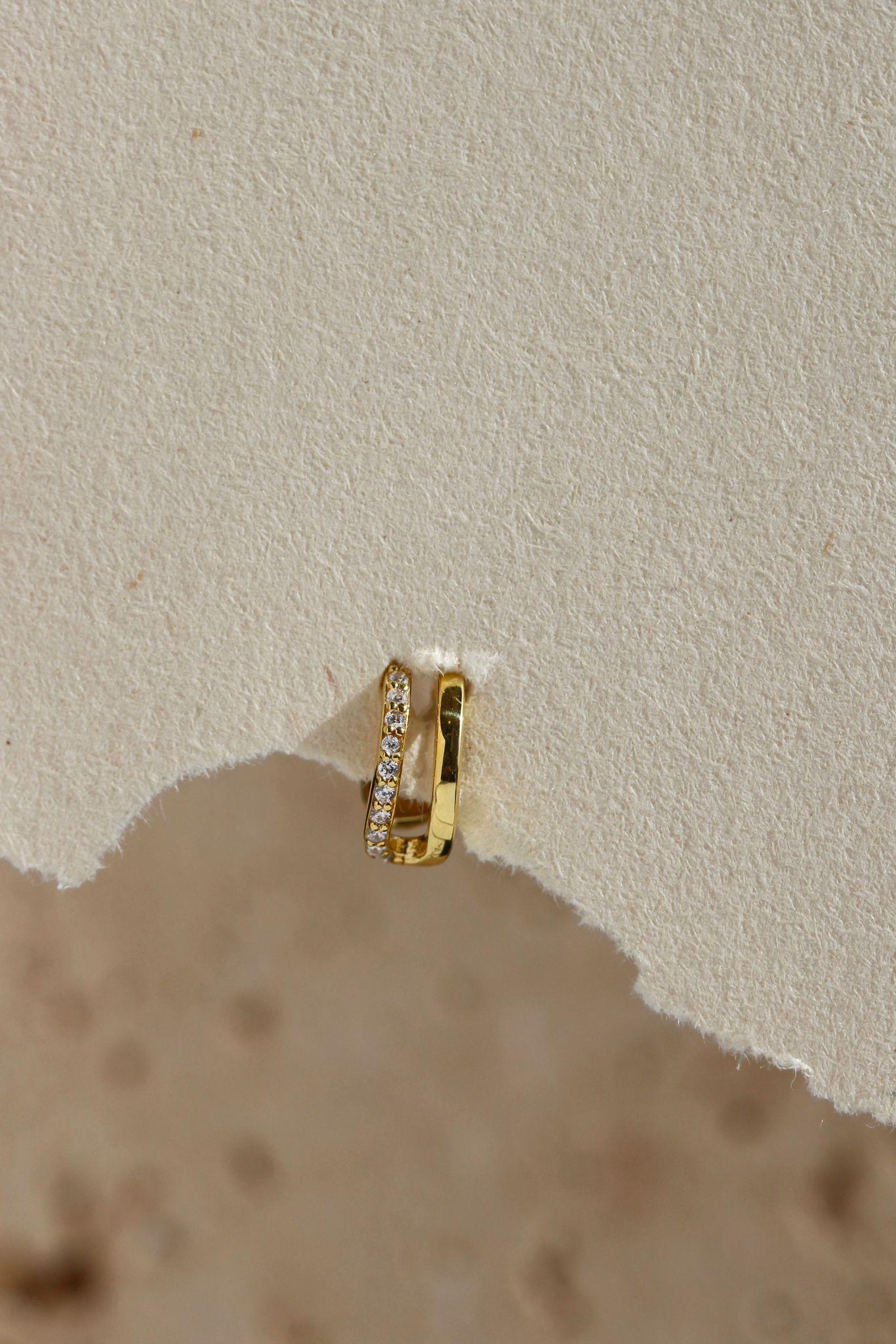 Zirkon Taş Detaylı Earcuff I 925 Gümüş