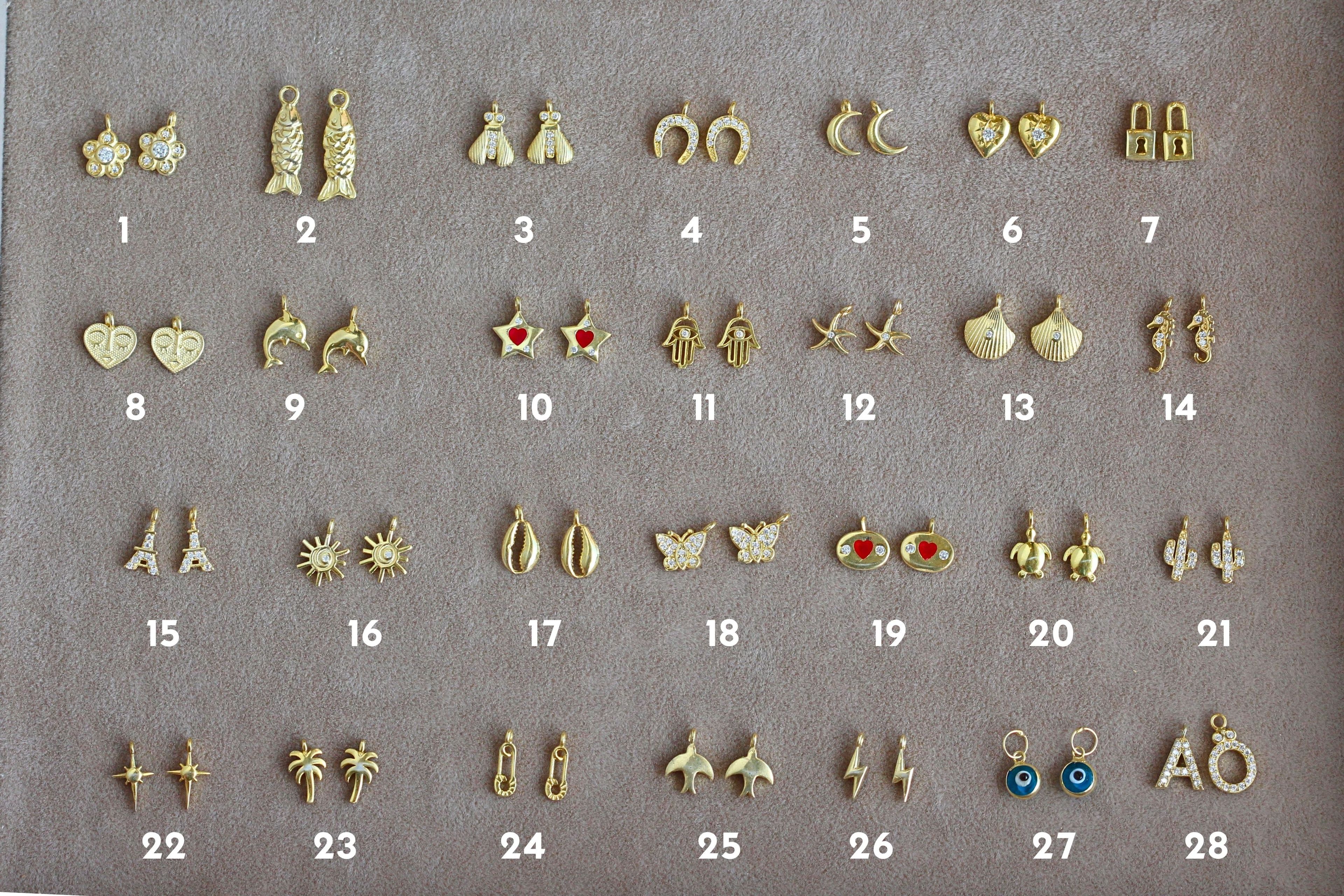Kişiye Özel Üç Boyutlu Charm Bileklik Gold | 925 Gümüş