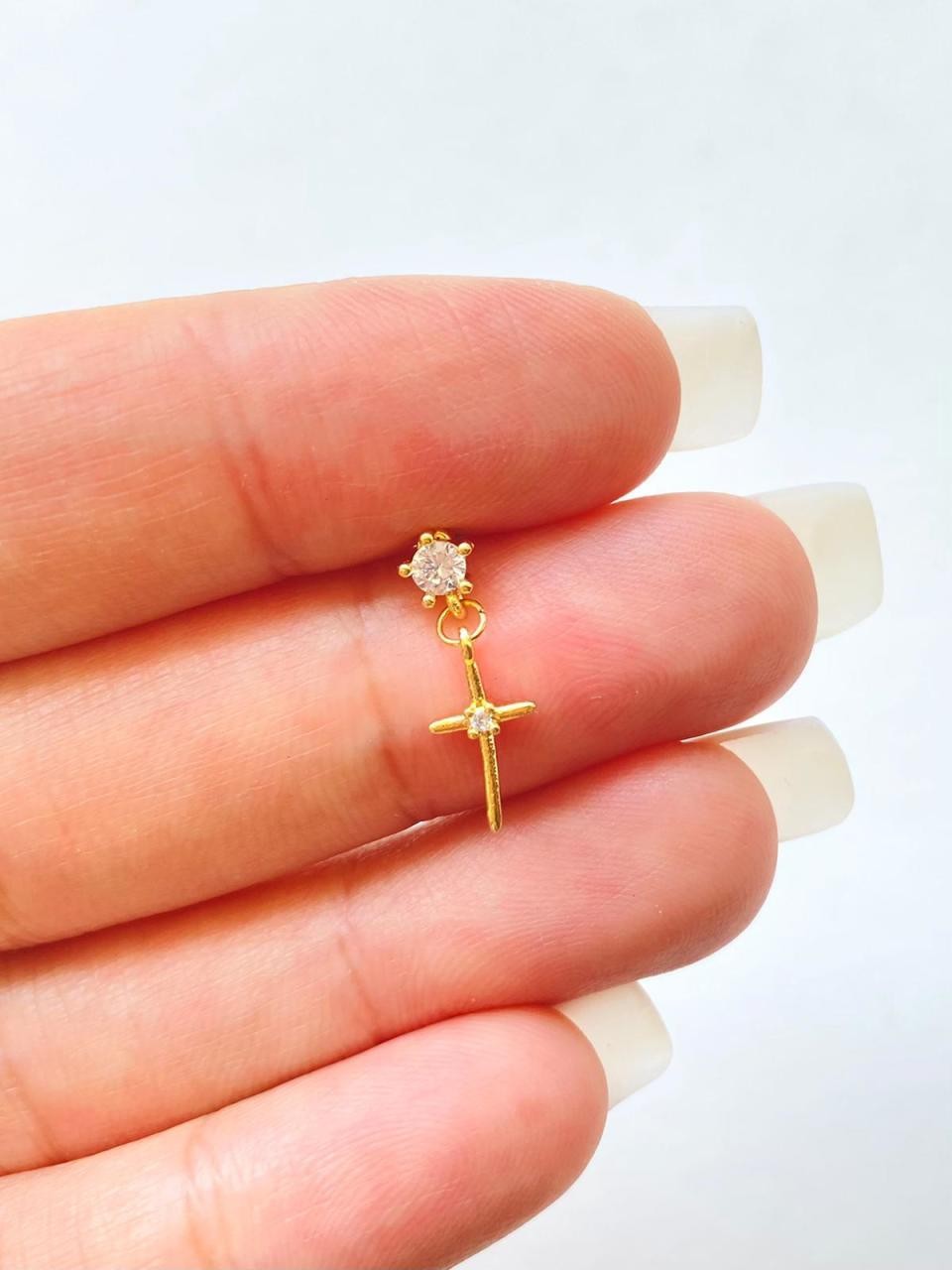 Pendant Cross Piercing | Surgical Steel