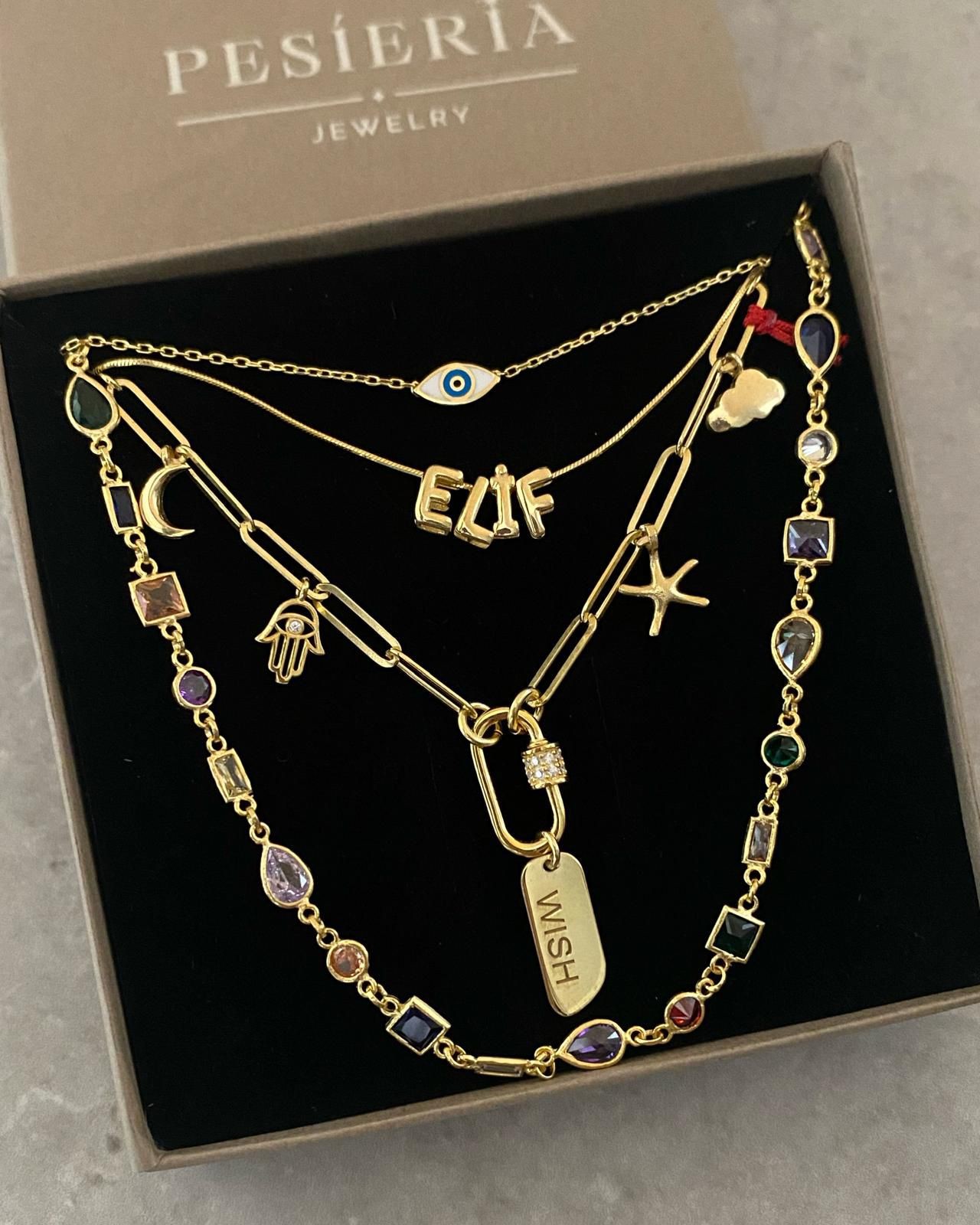 Plaka Charm Set I 925 Gümüş 