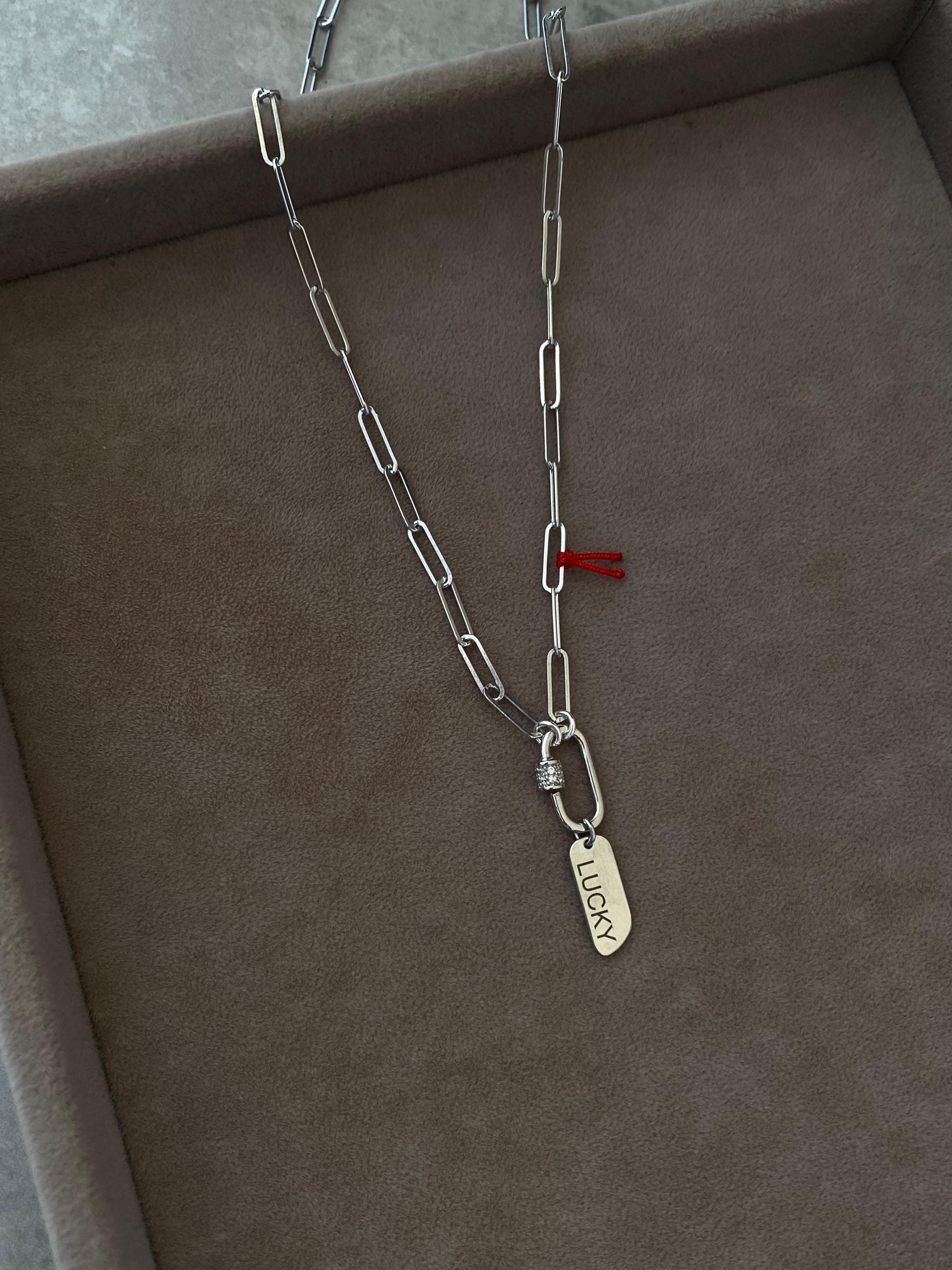 Personalized Three Dimensional Charm Plate Necklace | 925 Silver