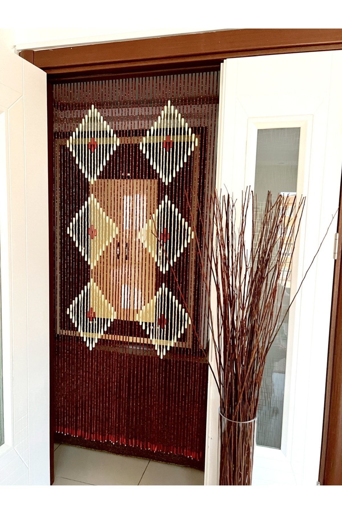 Ahşap 27 Sıra 80x190cm Kapı Perdesi