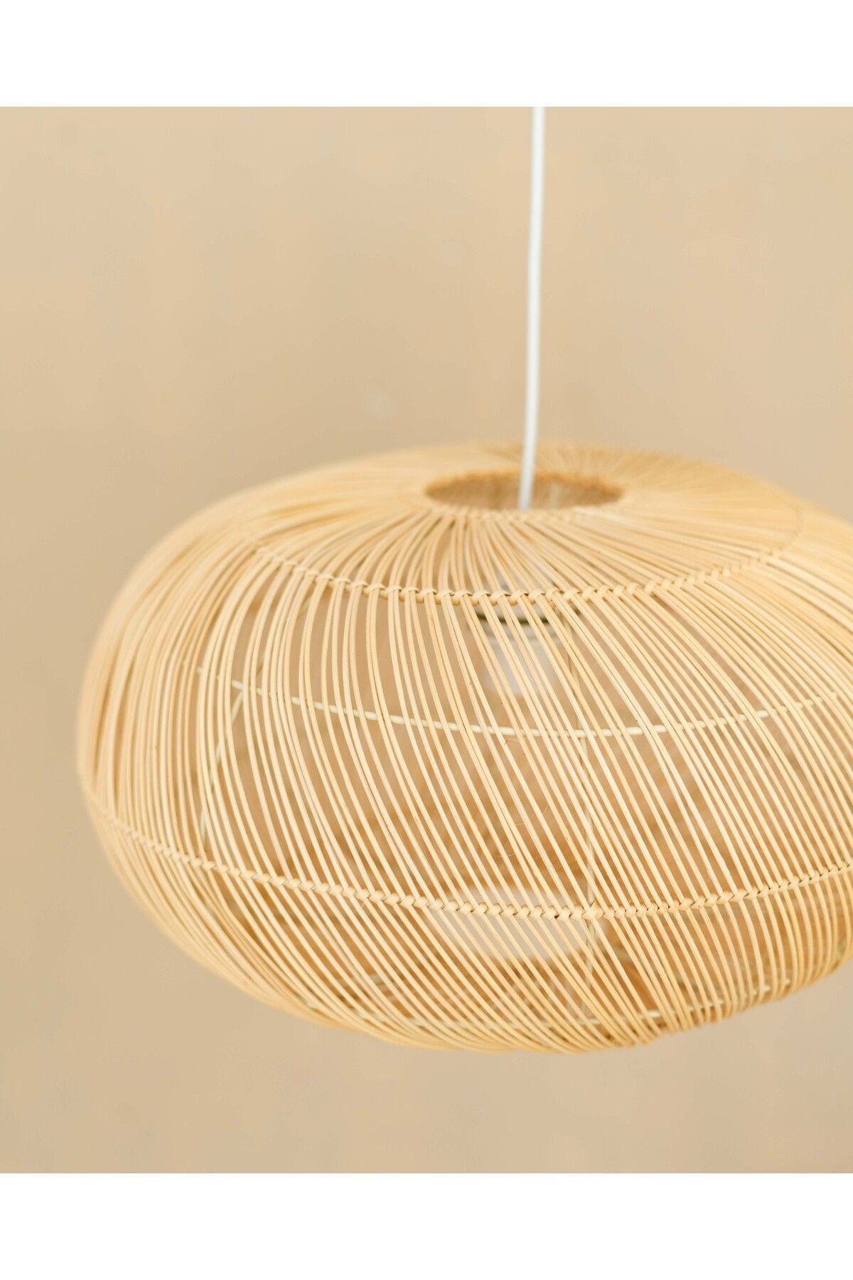 Rattan/bambu Büyük Sarkıt Bohem Avize