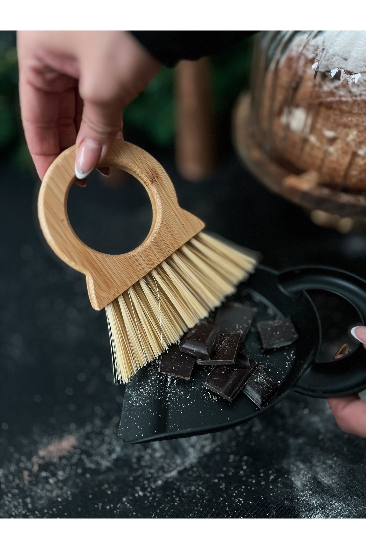 Bambu Temizlik ve Süpürme Fırçası