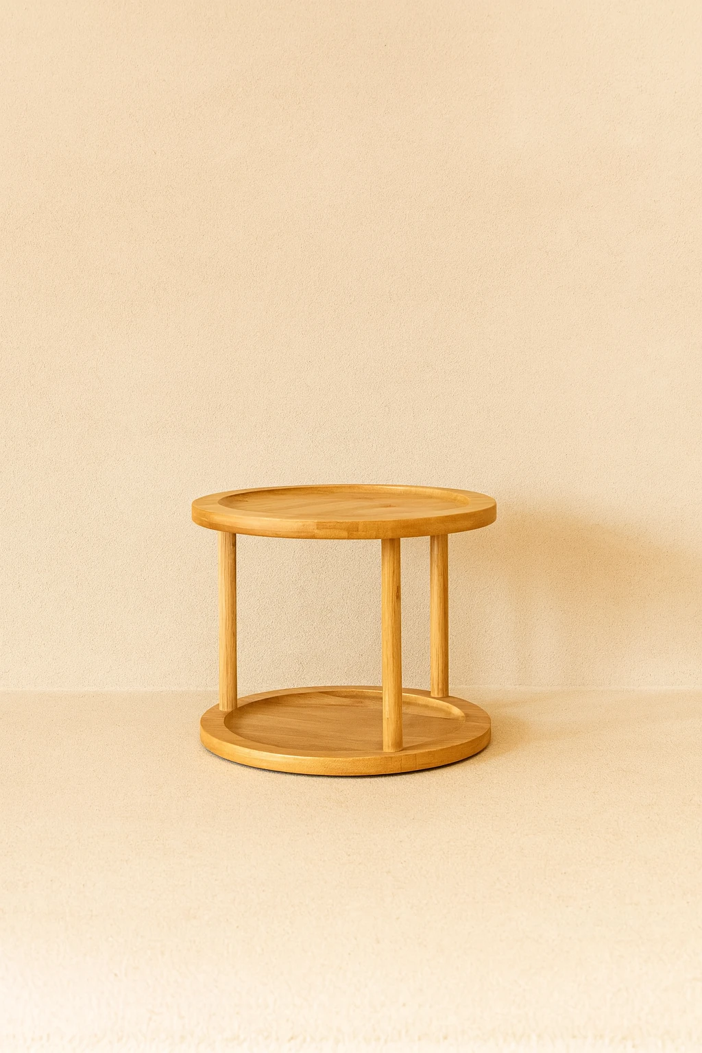 12li Ahşap Döner Standlı Baharat Seti 300ml 12 Adet Ahşap Kaşık