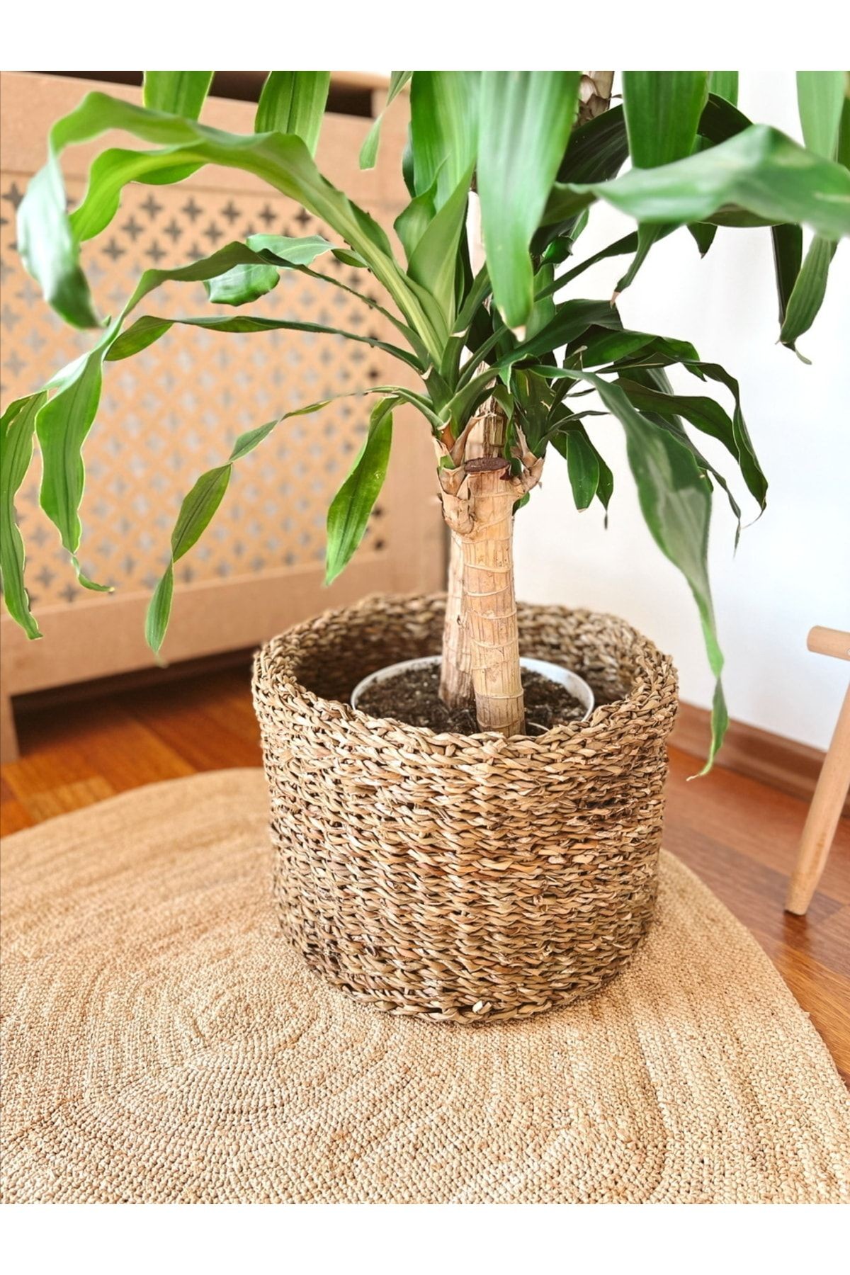Hasır Çok Amaçlı 32x25cm Sepet/saksılık/düzenleyici