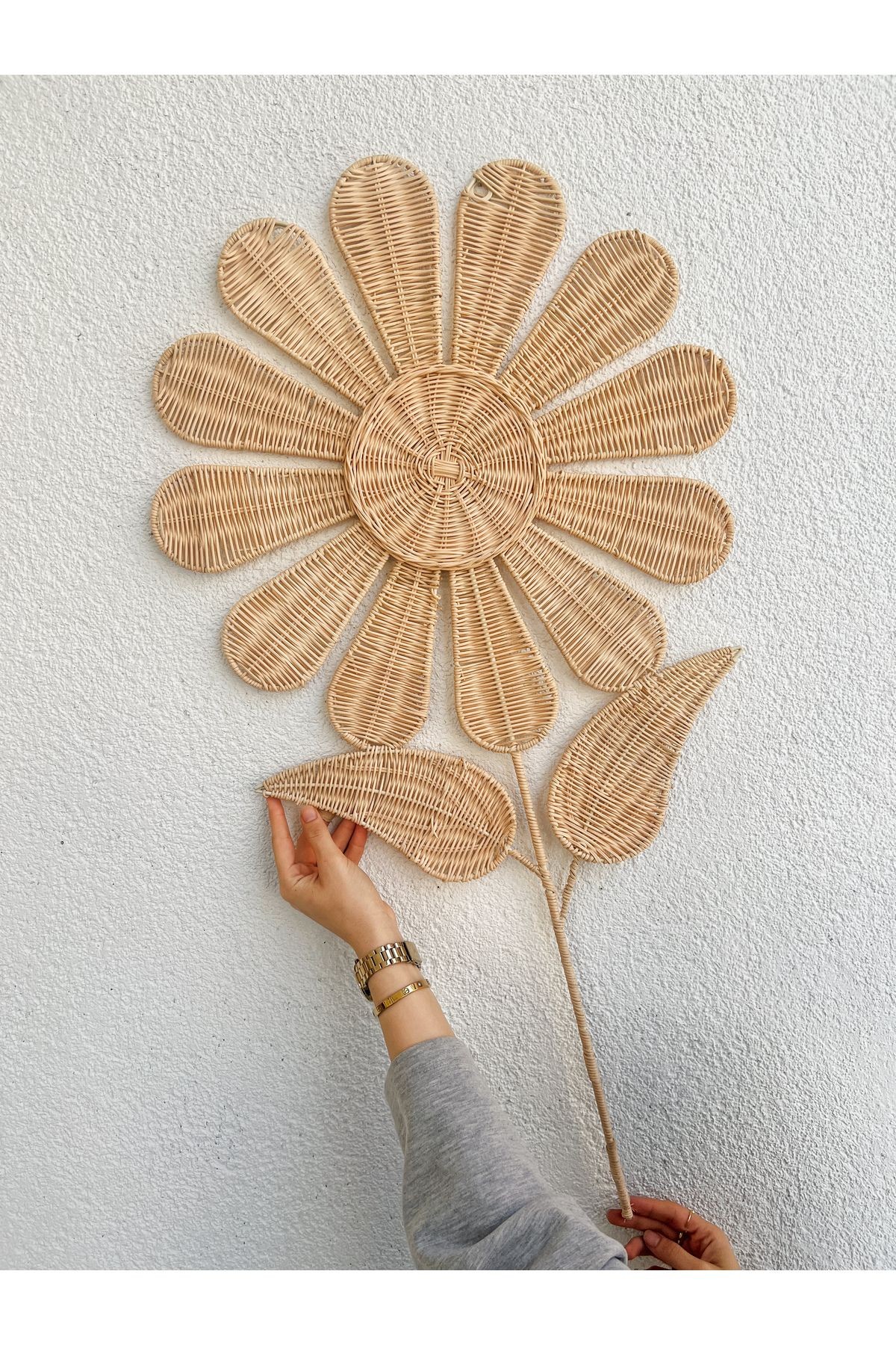 Rattan/Bambu Duvar Süsü / Bohem Duvar Süsü 35X90