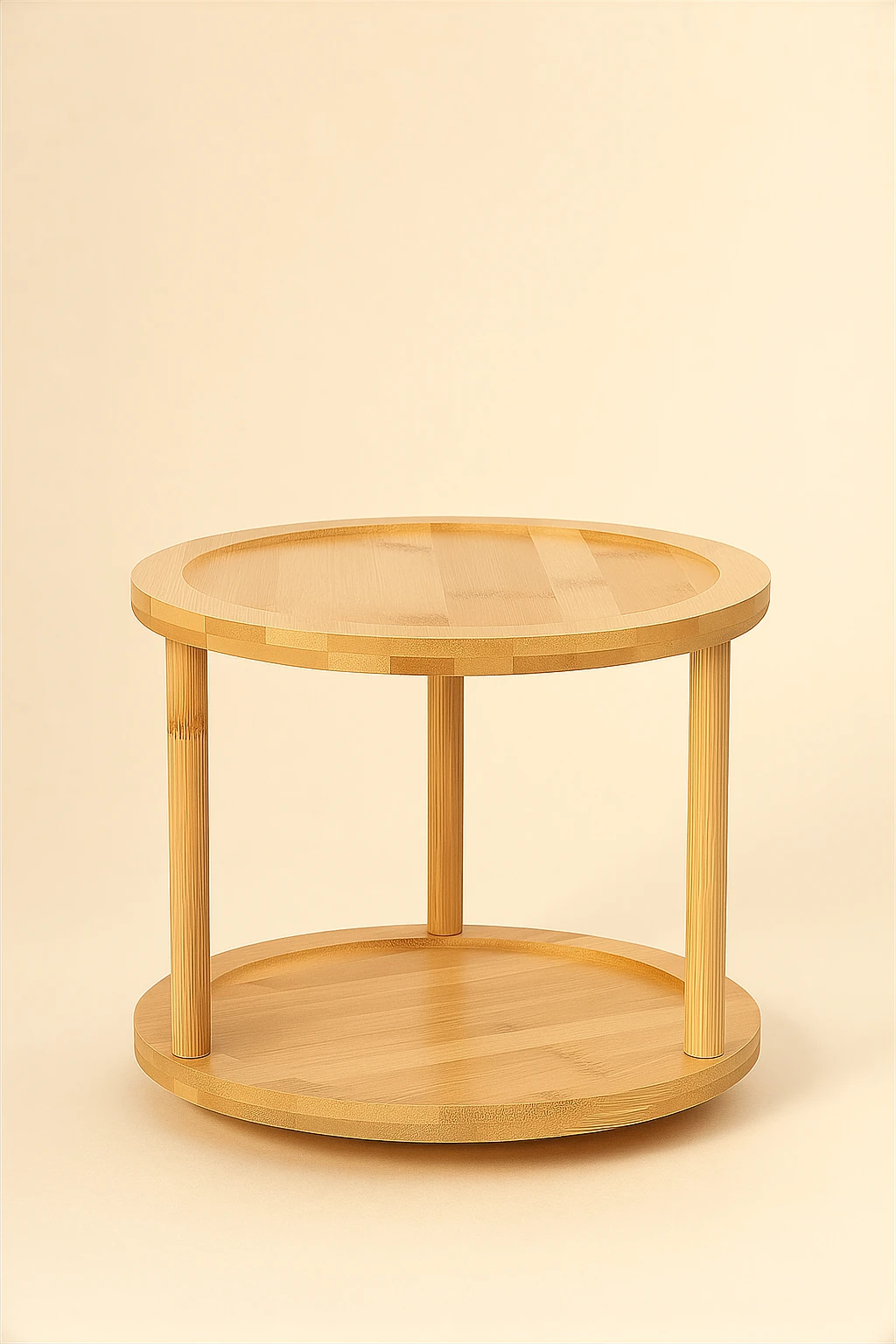 Ahşap Döner Stand 2 Katlı Sunumluk/düzenleyici