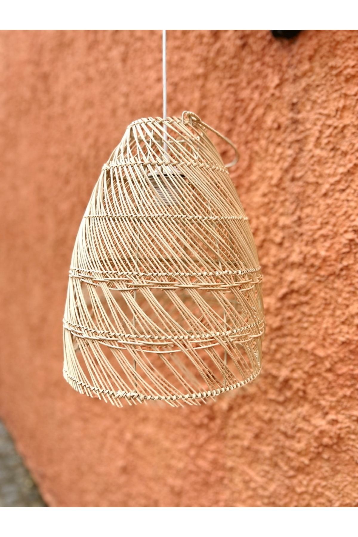 Rattan/bambu Sarkıt Avize Bohem 40cm