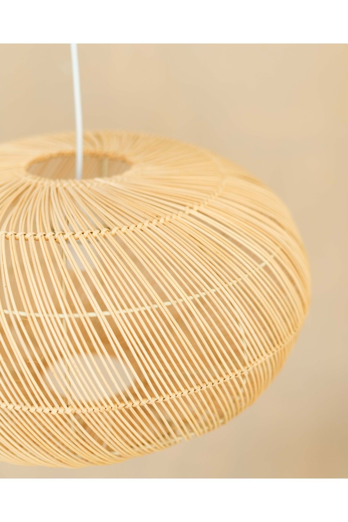 Rattan/bambu Büyük Sarkıt Bohem Avize