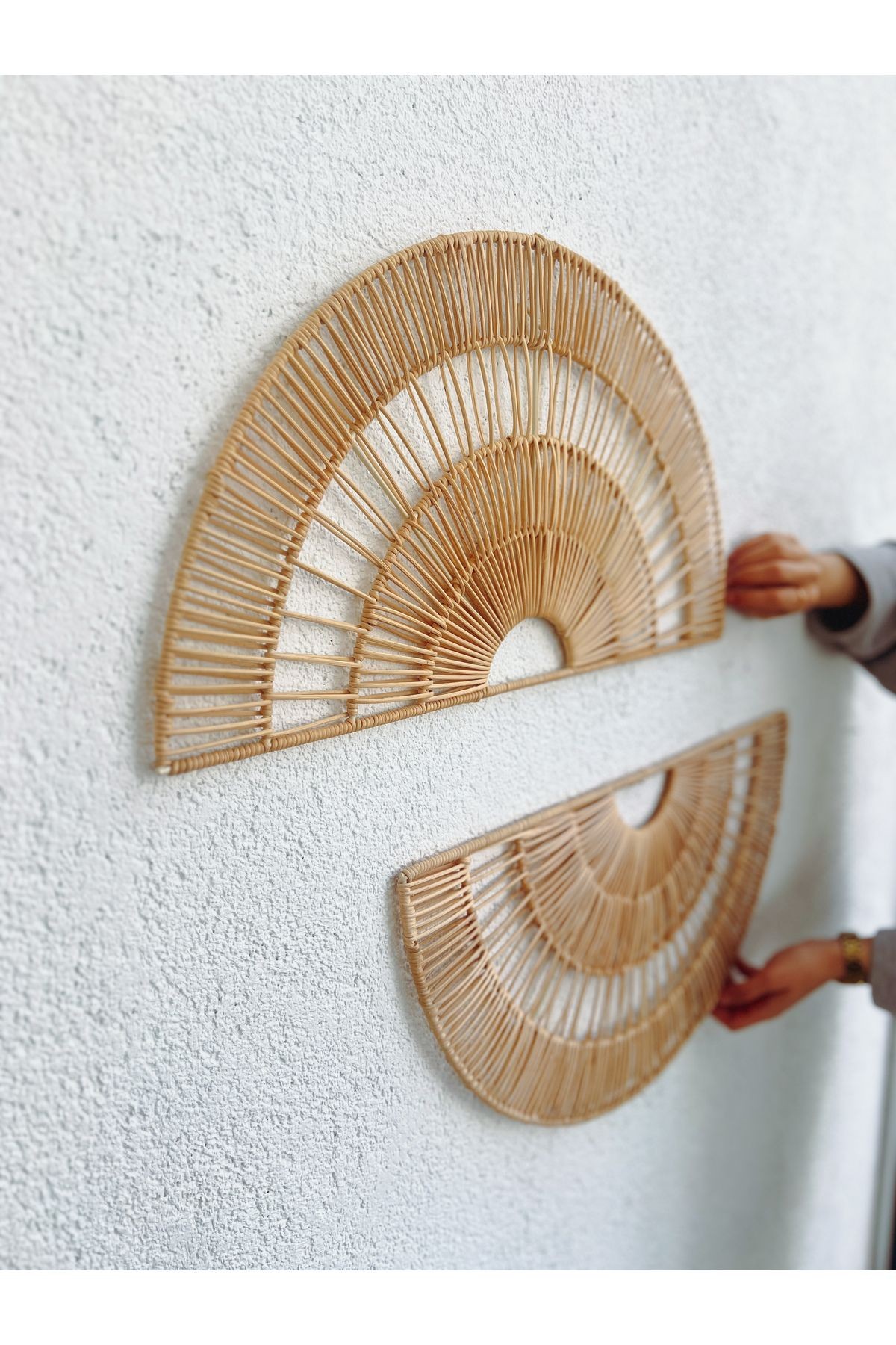 Rattan/Bambu Duvar Süsü / Bohem Duvar Süsü 59X30