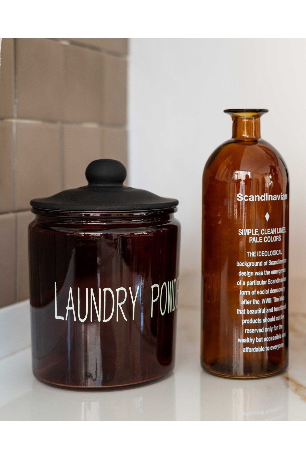Amber Cam Vakumlu Deterjanlık / Laundry Powder