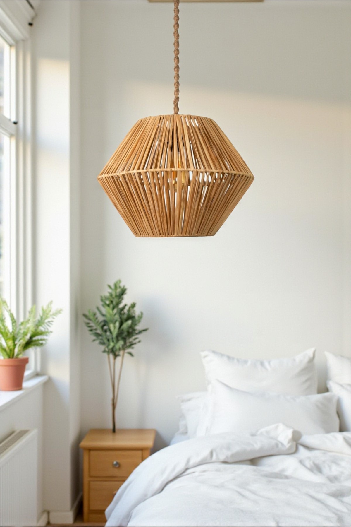 Gaia Sarma Rattan Hasır Bambu Avize