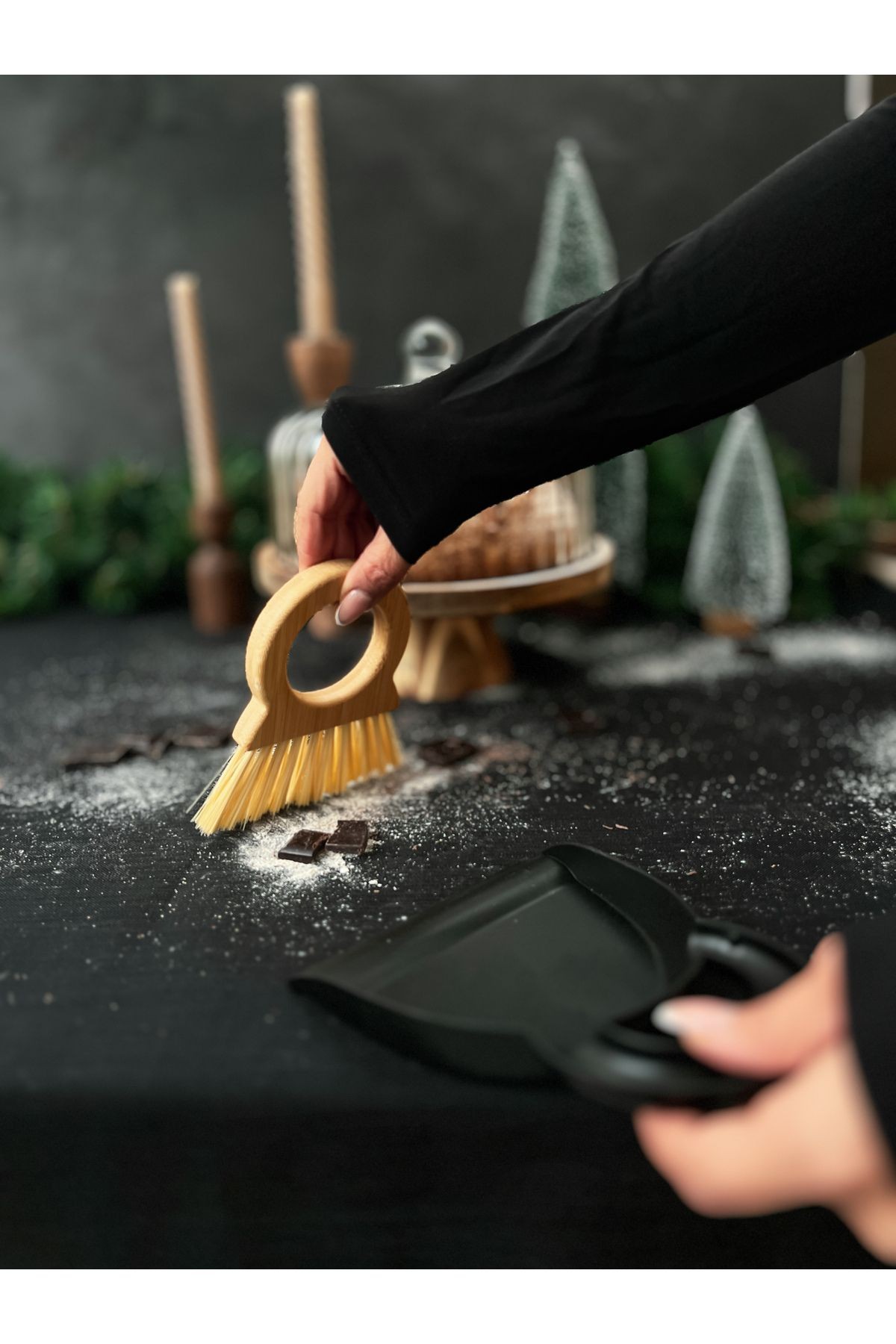 Bambu Temizlik ve Süpürme Fırçası