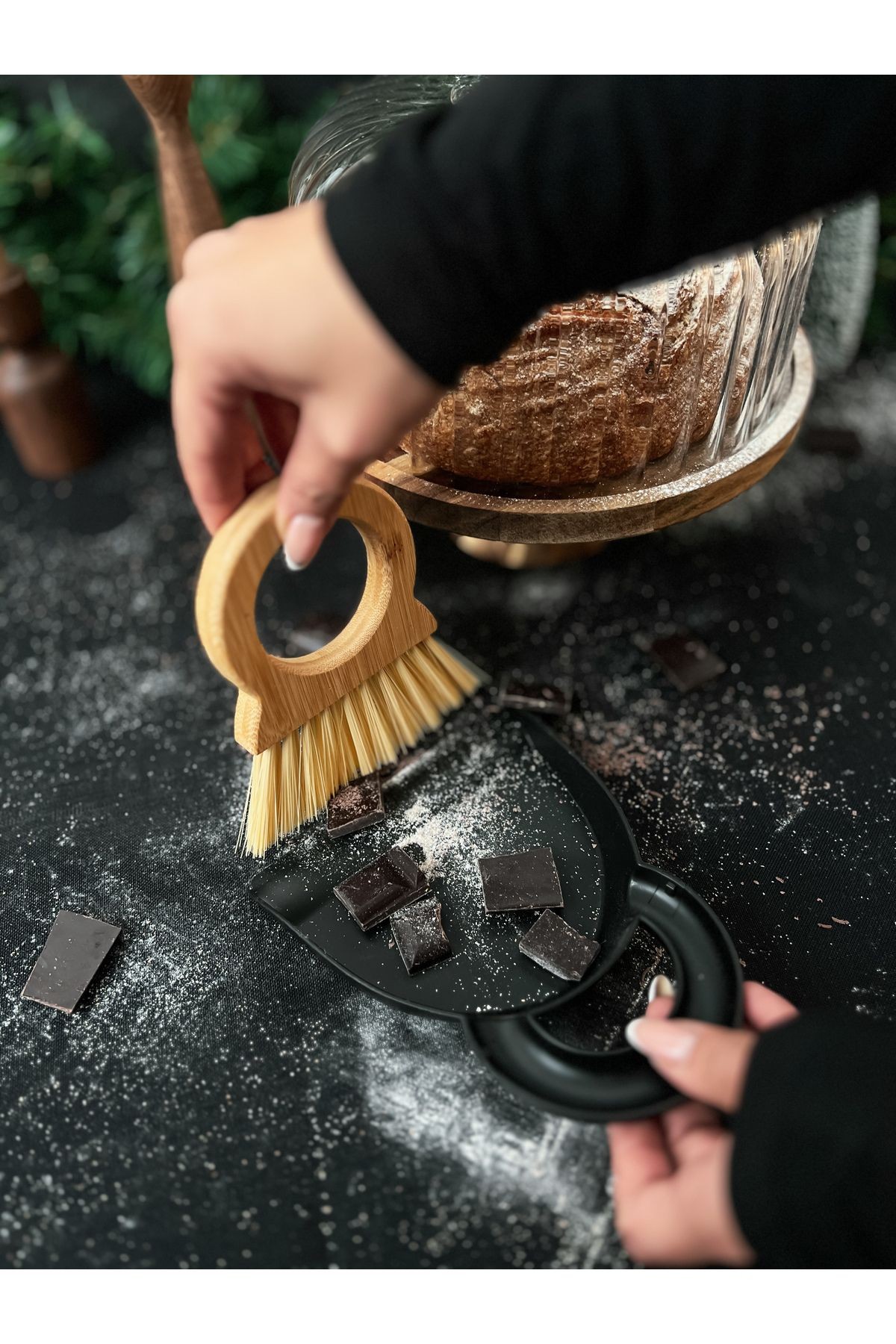 Bambu Temizlik ve Süpürme Fırçası