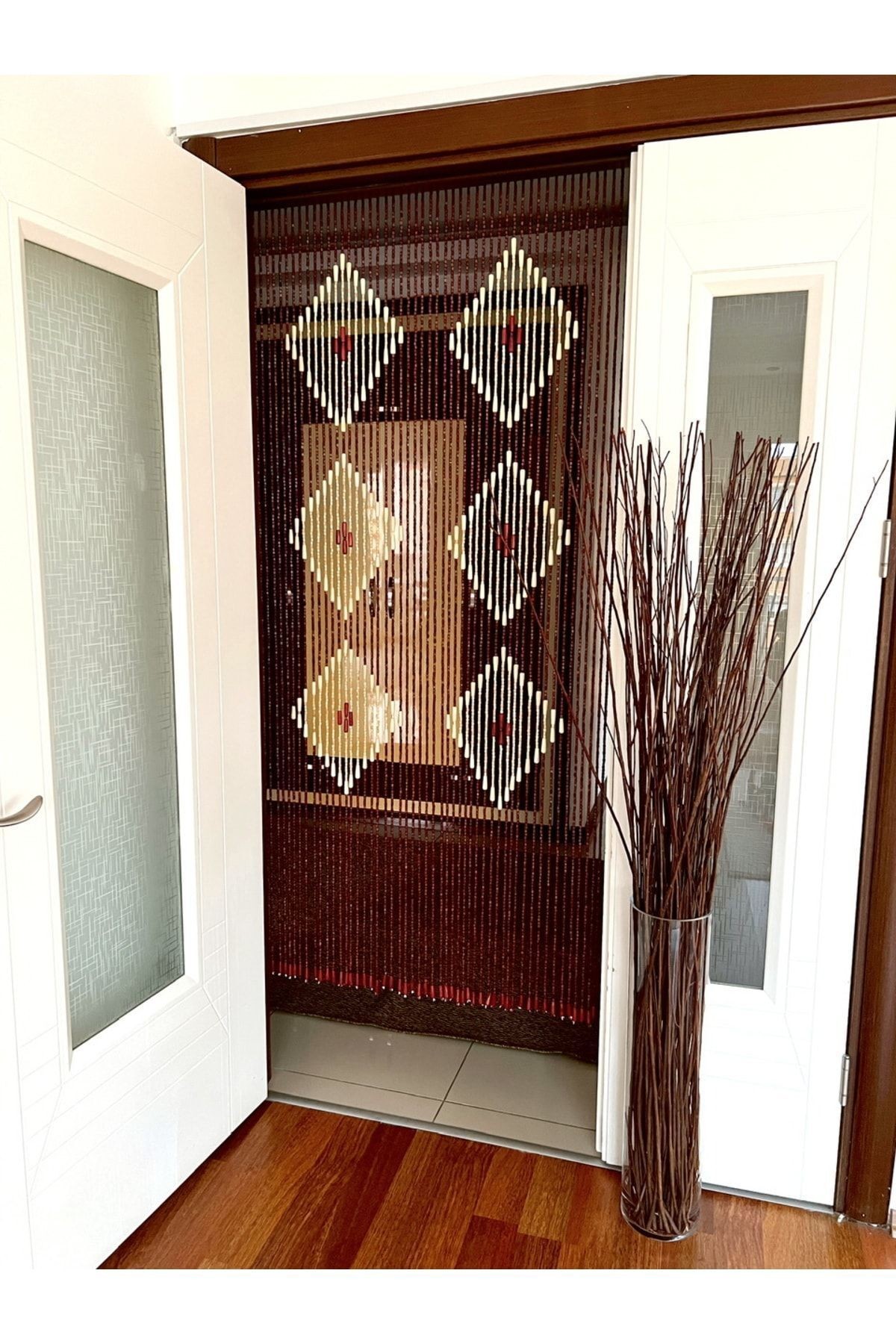 Ahşap 27 Sıra 80x190cm Kapı Perdesi
