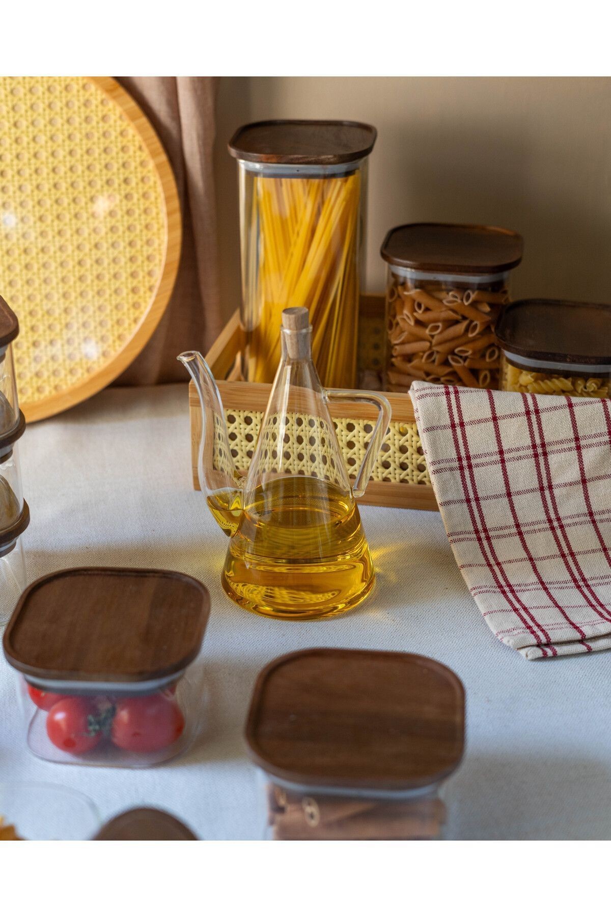 Borosilikat Cam Yağdanlık/Sirkelik 500ML