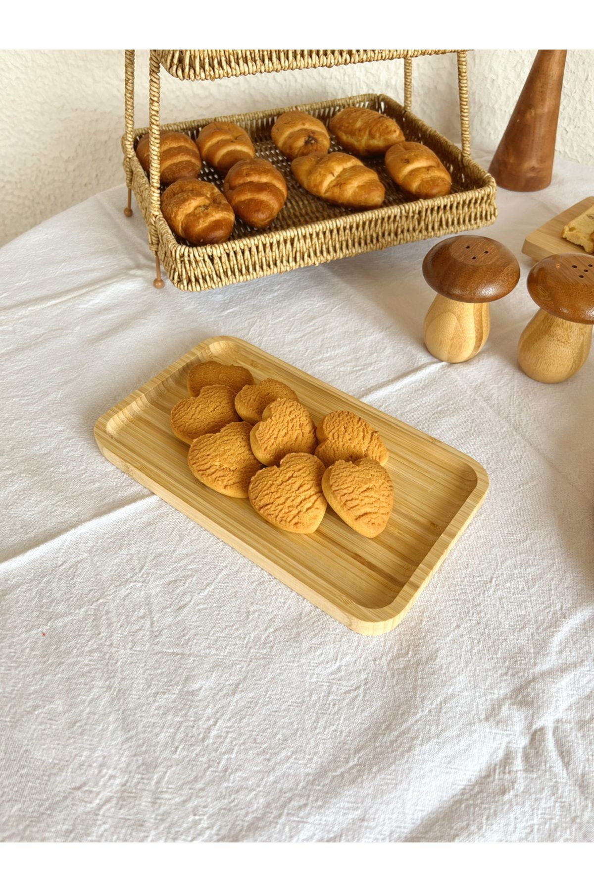Bambu Dikdörtgen Altlık/ Tabak /Sunumluk