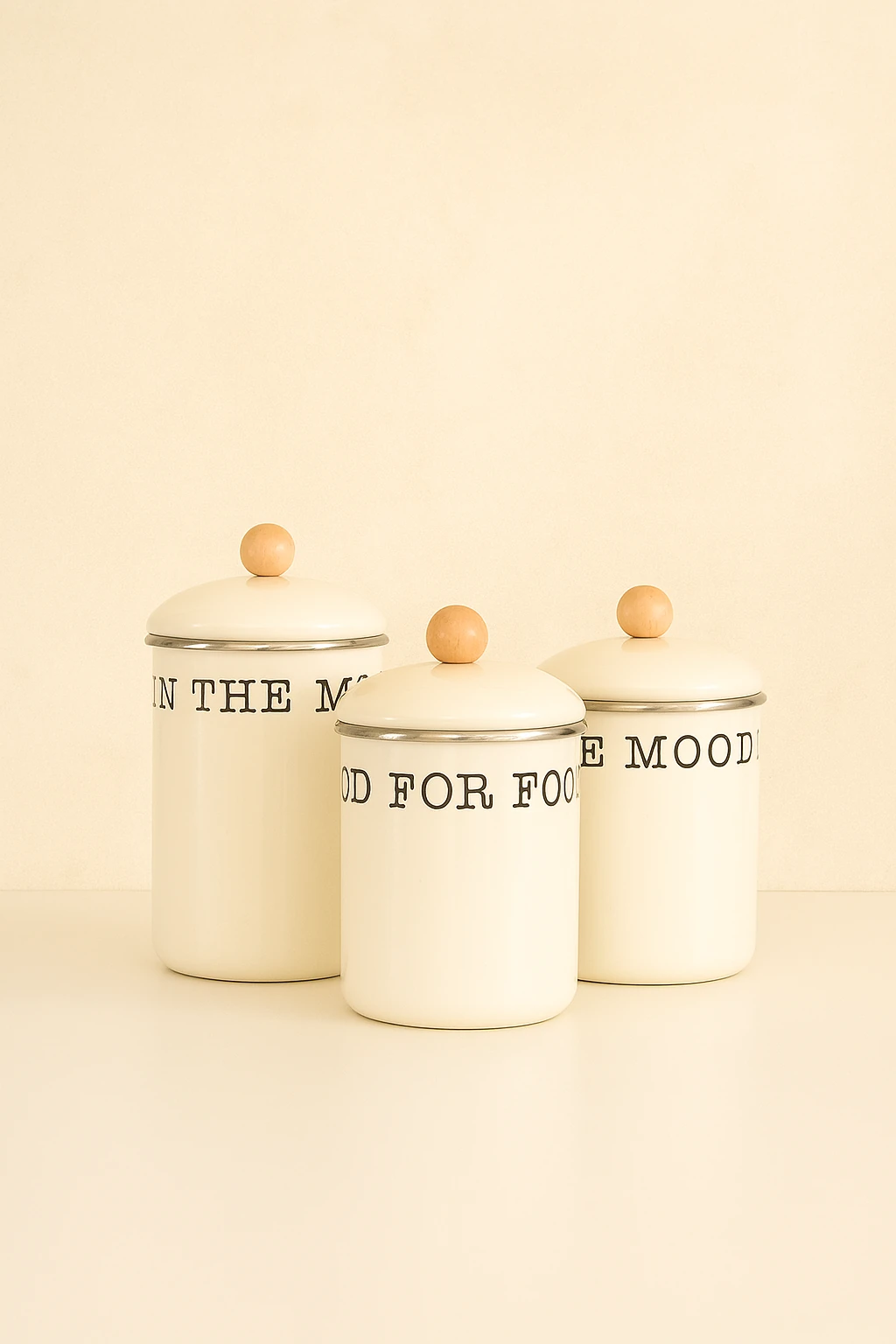 3Lü Emaye Kavanoz Seti