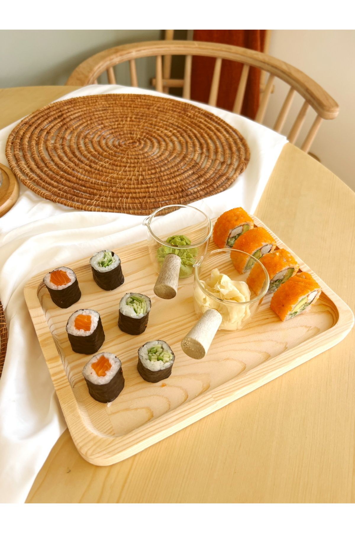 Ahşap 22x25cm Servis Ve Sunum Tabağı / Tepsi / Stand