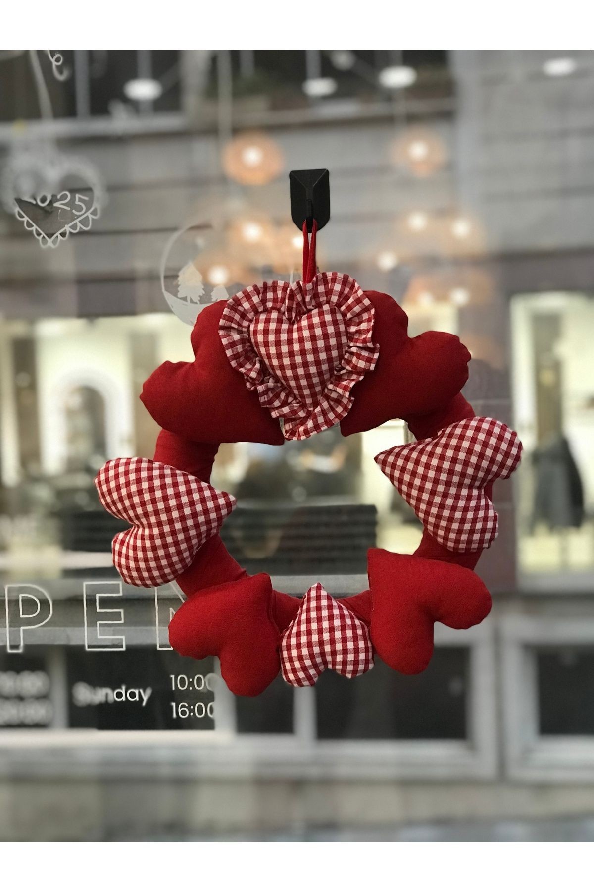 Lovely Keten Kapı Süsü / Duvar Süsü