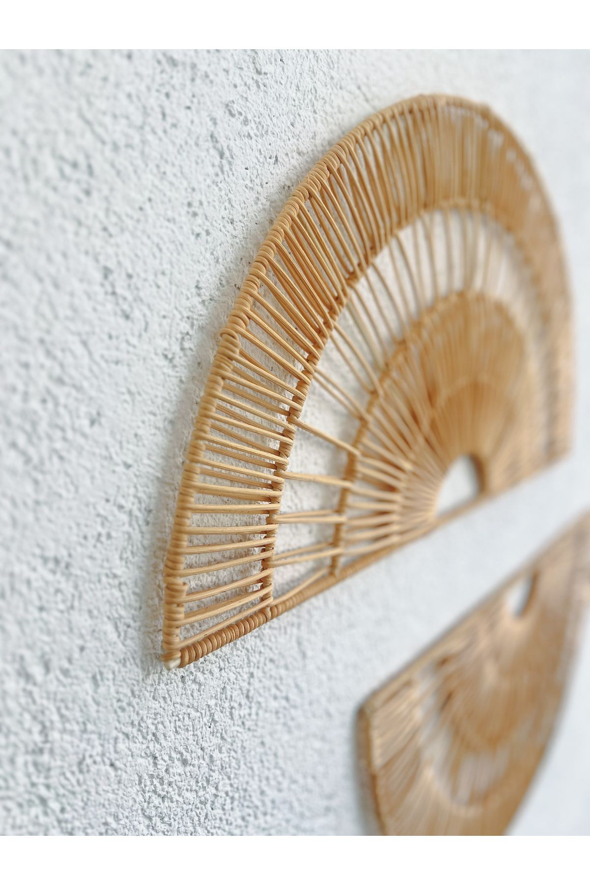 Rattan/Bambu Duvar Süsü / Bohem Duvar Süsü 59X30