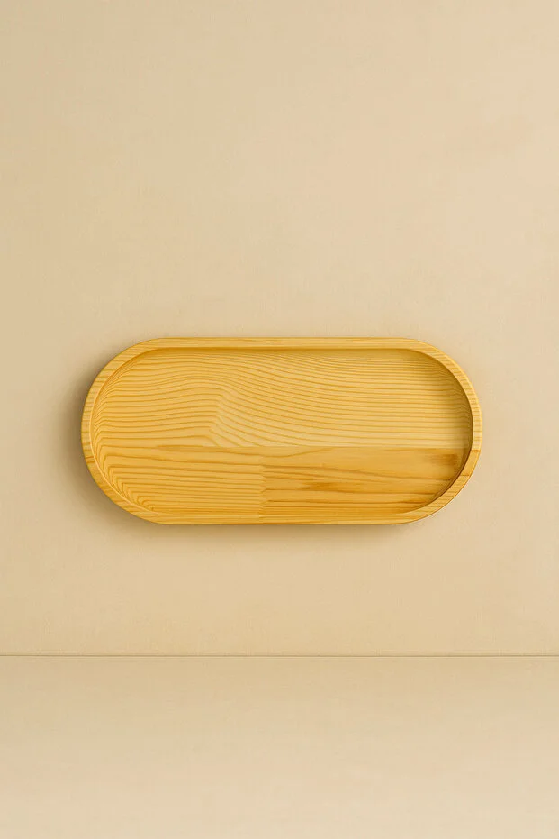 Doğal Ahşap Büyük Yağdanlık Ve Sunum Altlığı