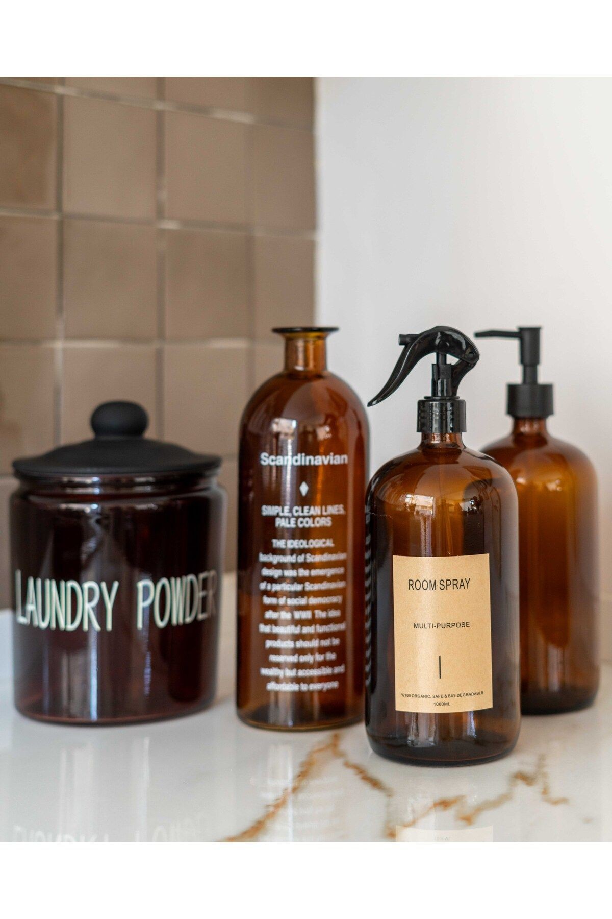 Amber Cam Vakumlu Deterjanlık / Laundry Powder
