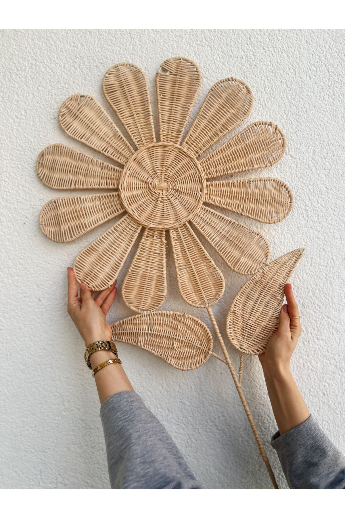 Rattan/Bambu Duvar Süsü / Bohem Duvar Süsü 50X95