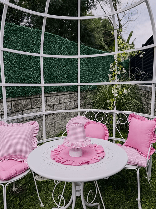 Candy Masa Lambası Pembe Kareli
