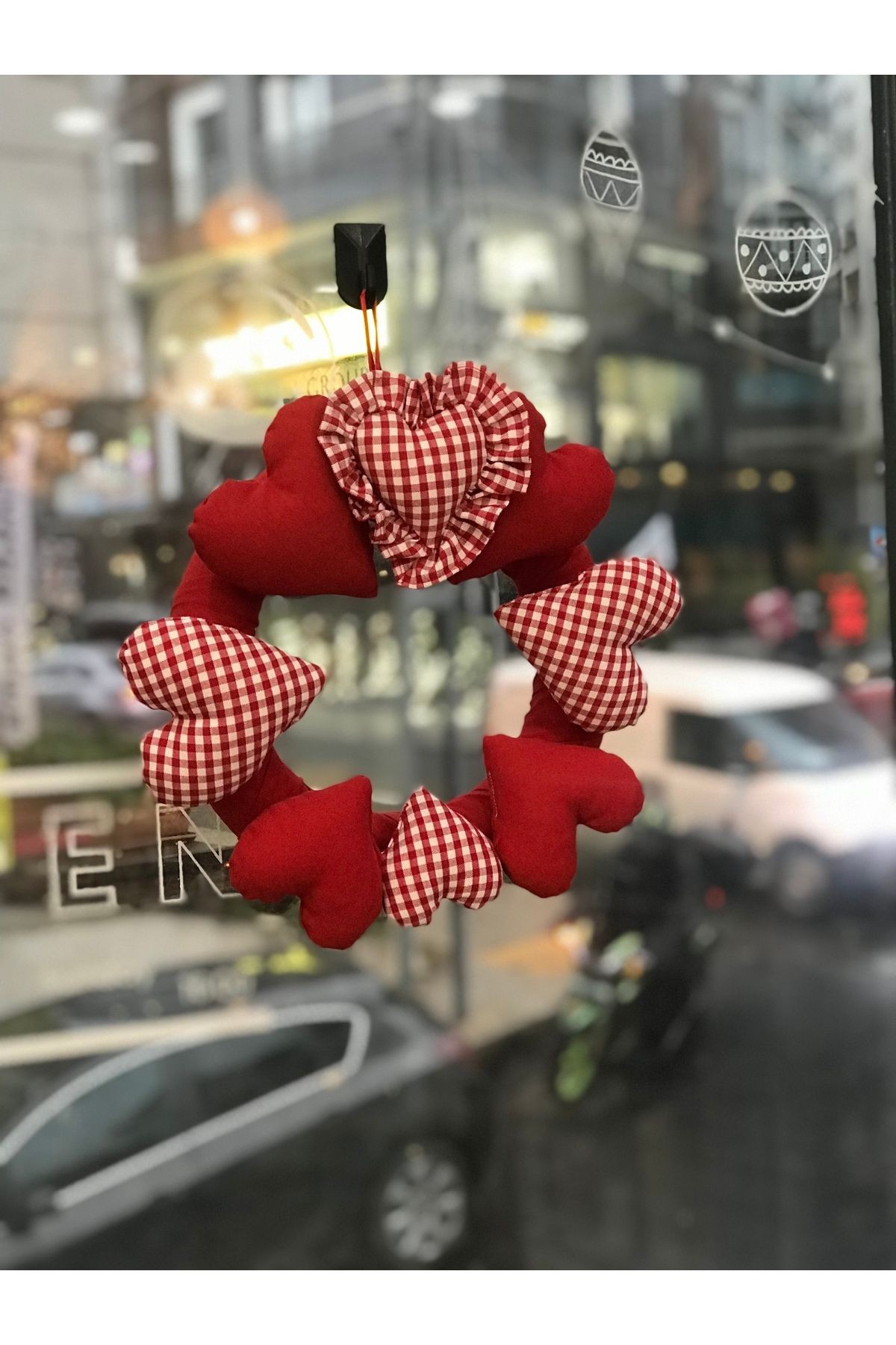 Lovely Keten Kapı Süsü / Duvar Süsü