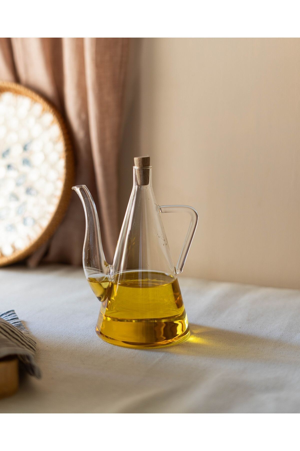 Borosilikat Cam Yağdanlık/Sirkelik 500ML