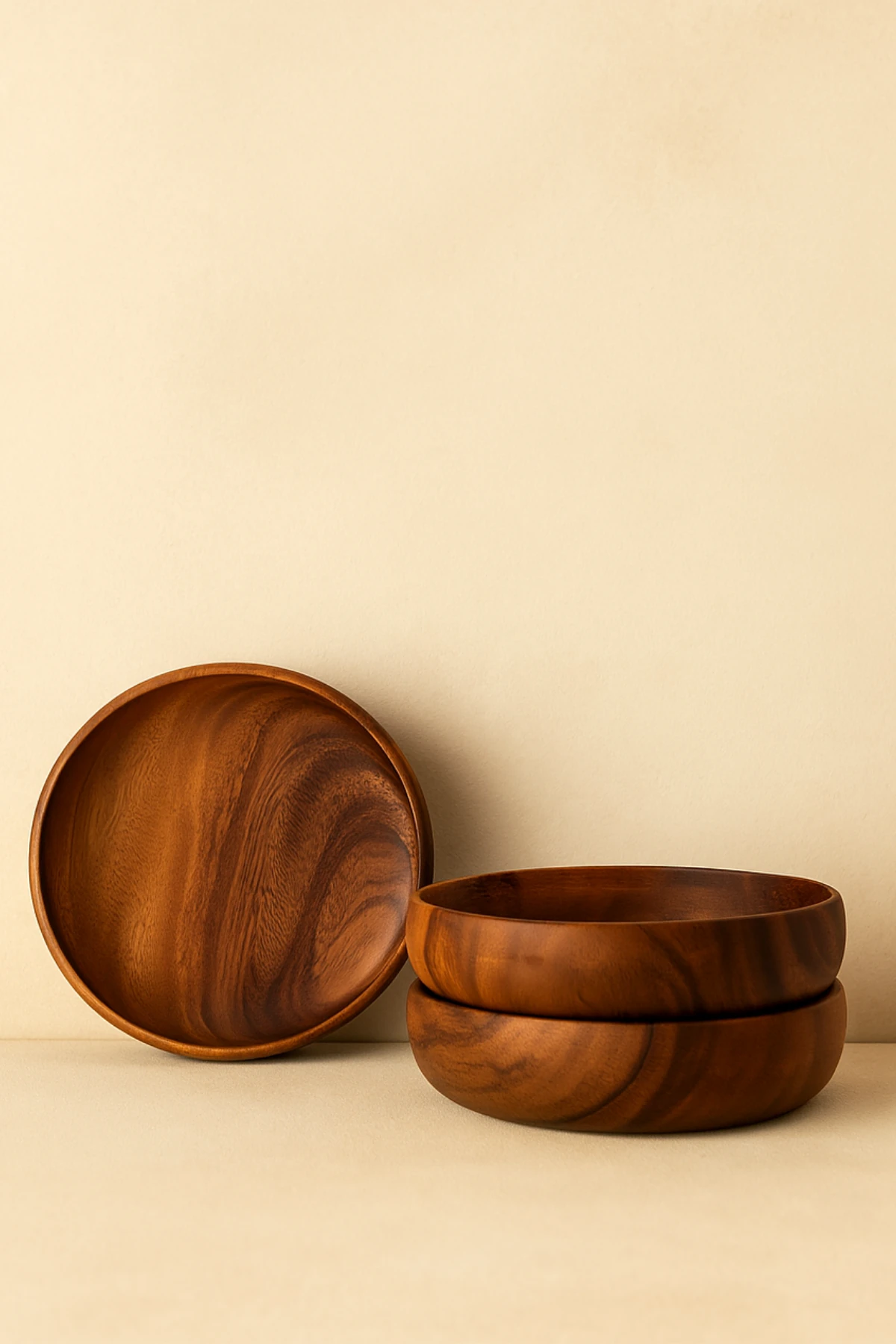 Akasya 15cm 4Lü Yuvarlak Sunum / Çerezlik / Kahvaltılık