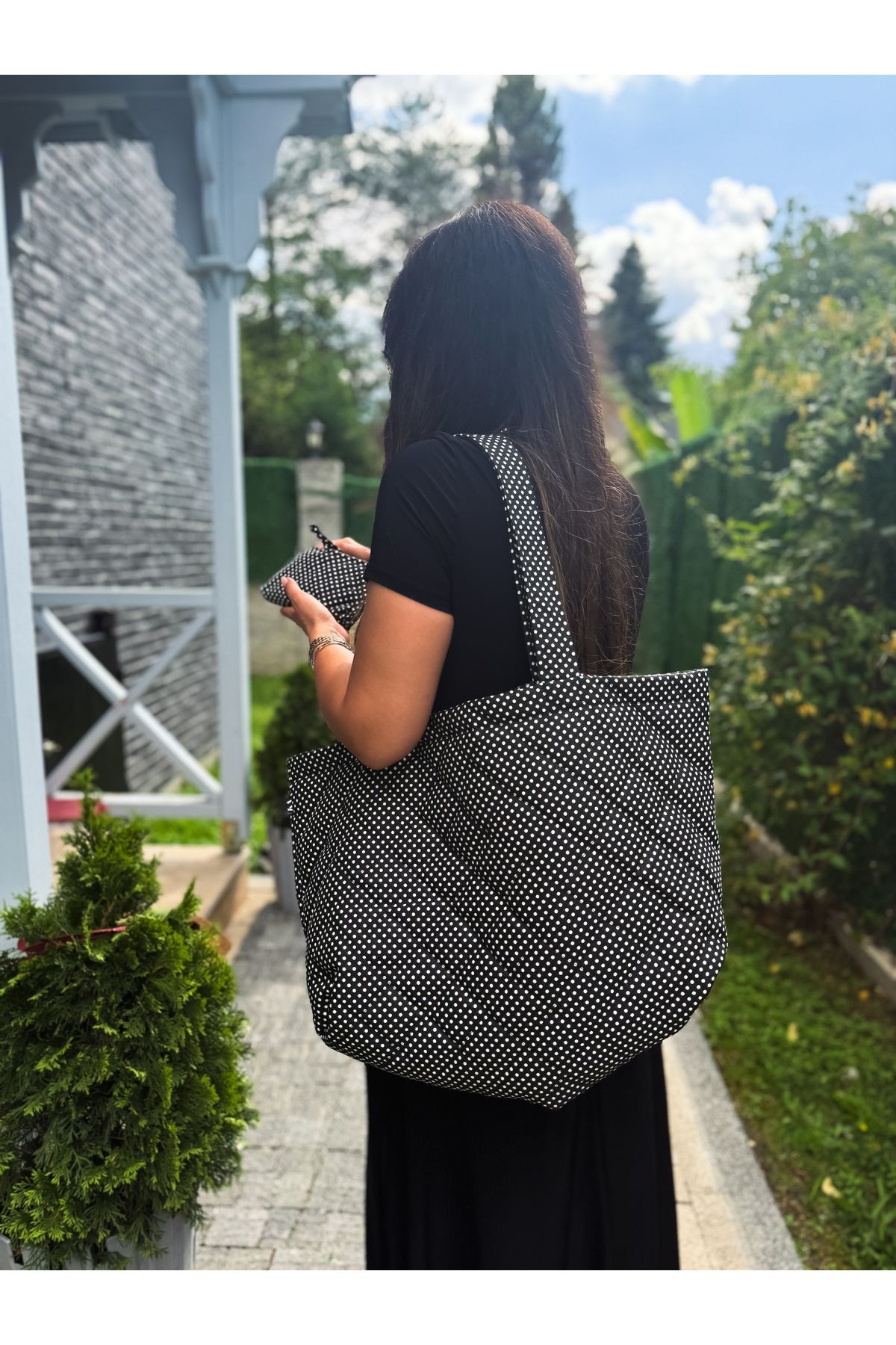 Dottie Puantiye Tote / Shopping Çanta