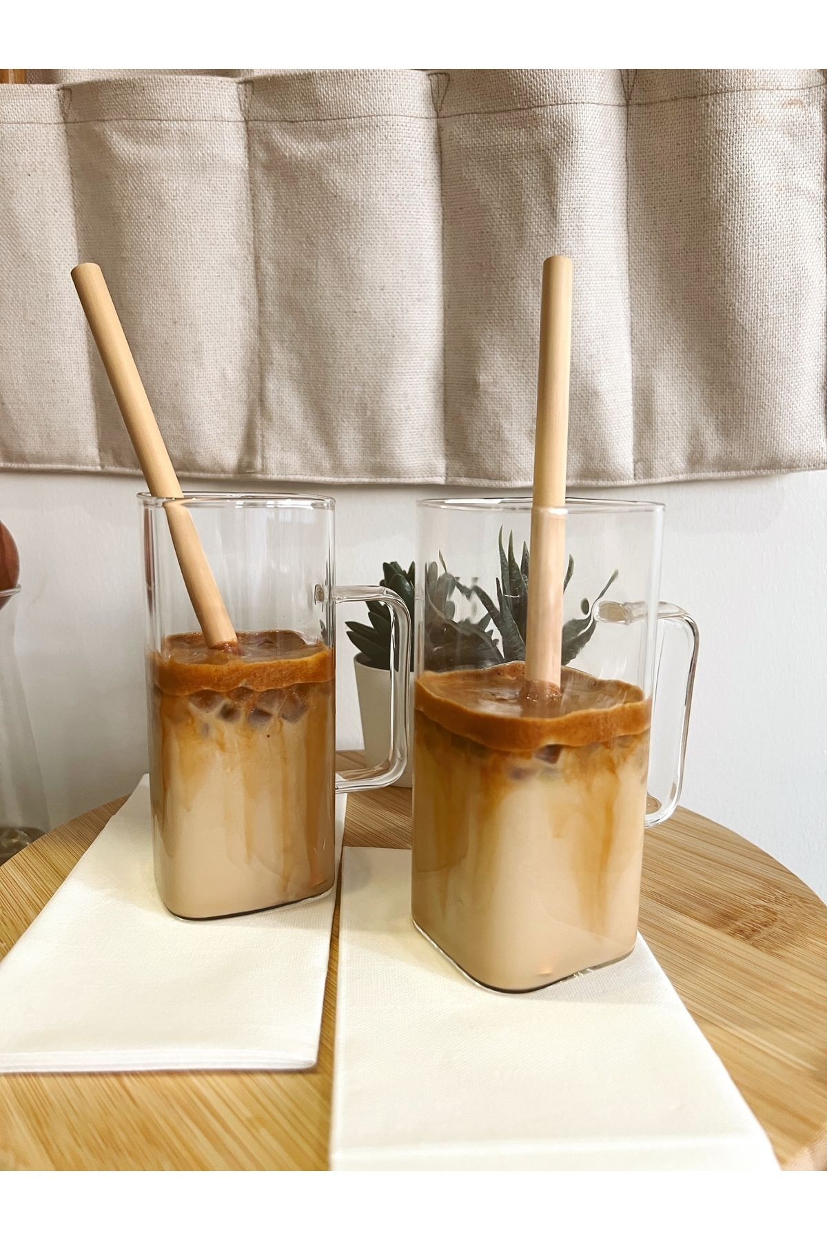 10Lu, Temizleme Fırçalı Bambu Pipet