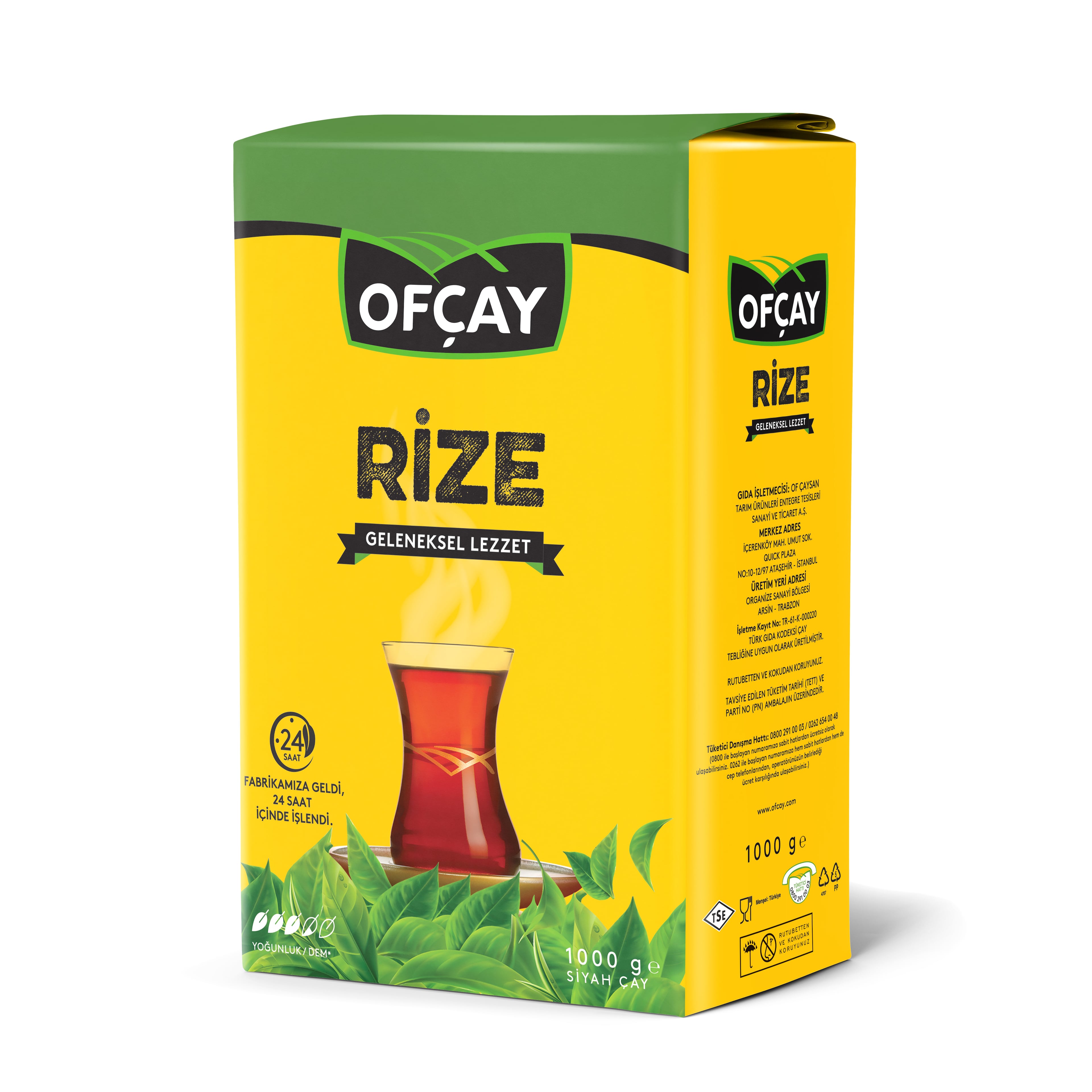 Ofçay Rize Dökme Çay 1000g 