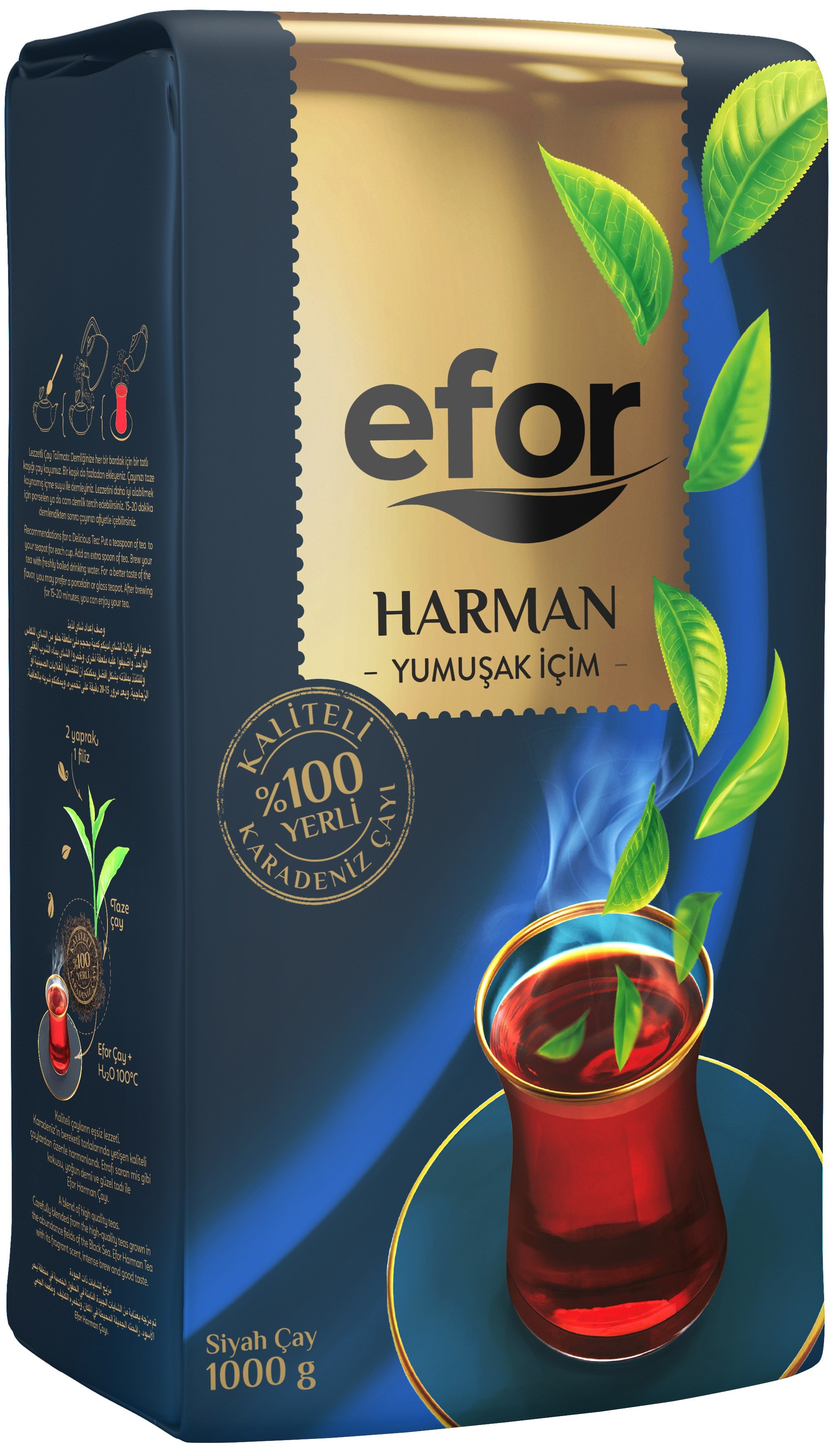 Efor Harman Yumuşak İçim Dökme Çay 1000g