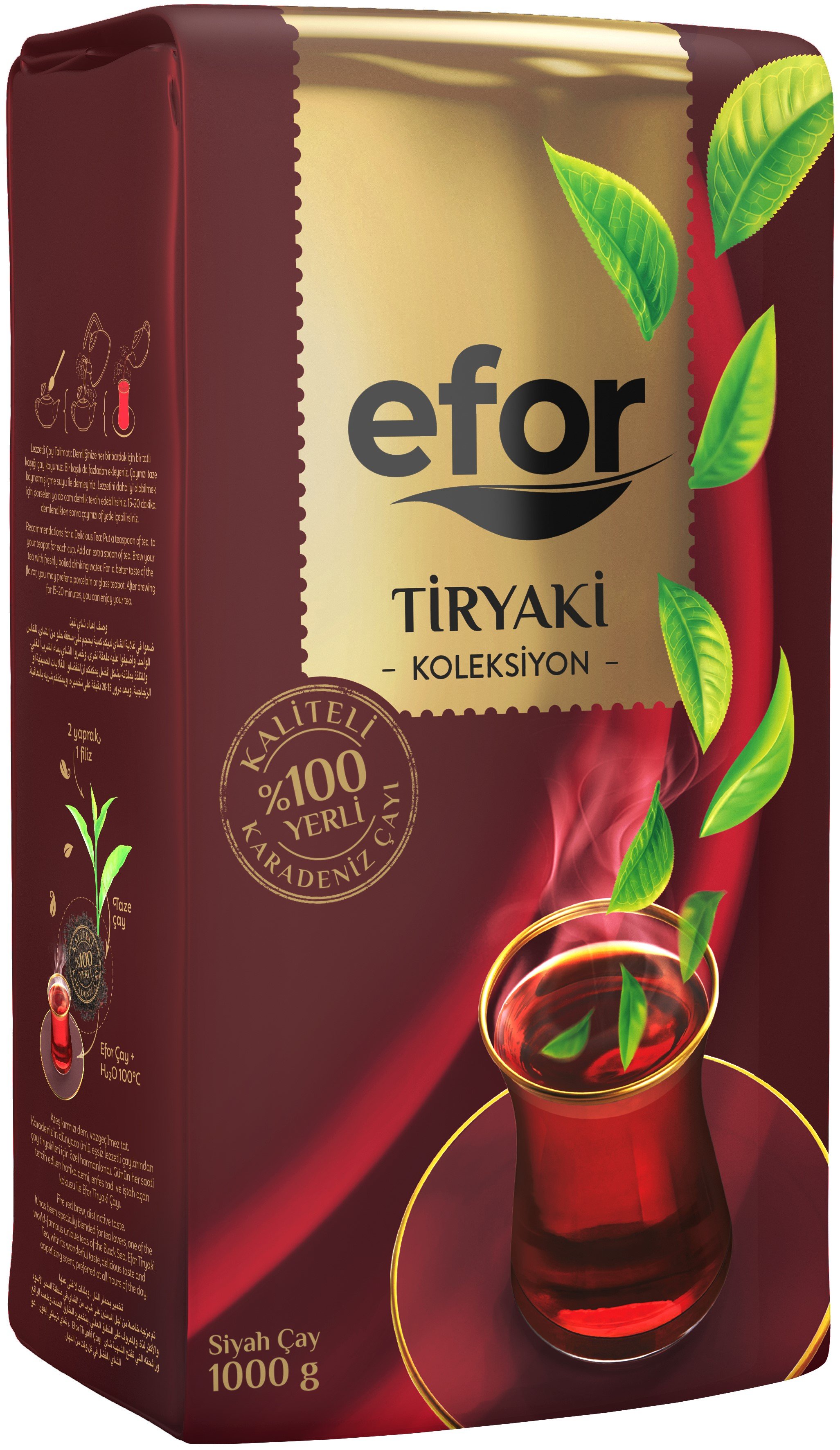 Efor Tiryaki Koleksiyon Dökme Çay 1000g