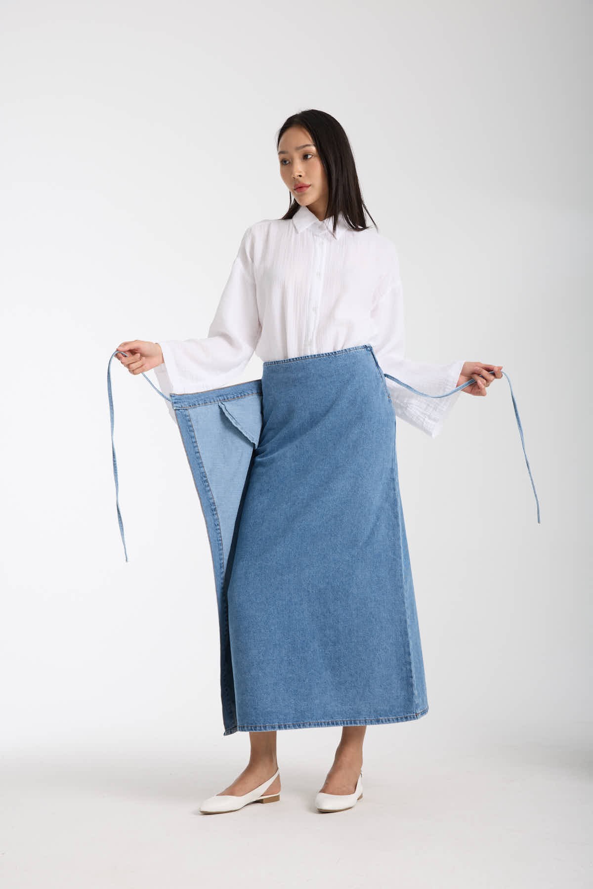 Lilya Mid Tone Kot Etek