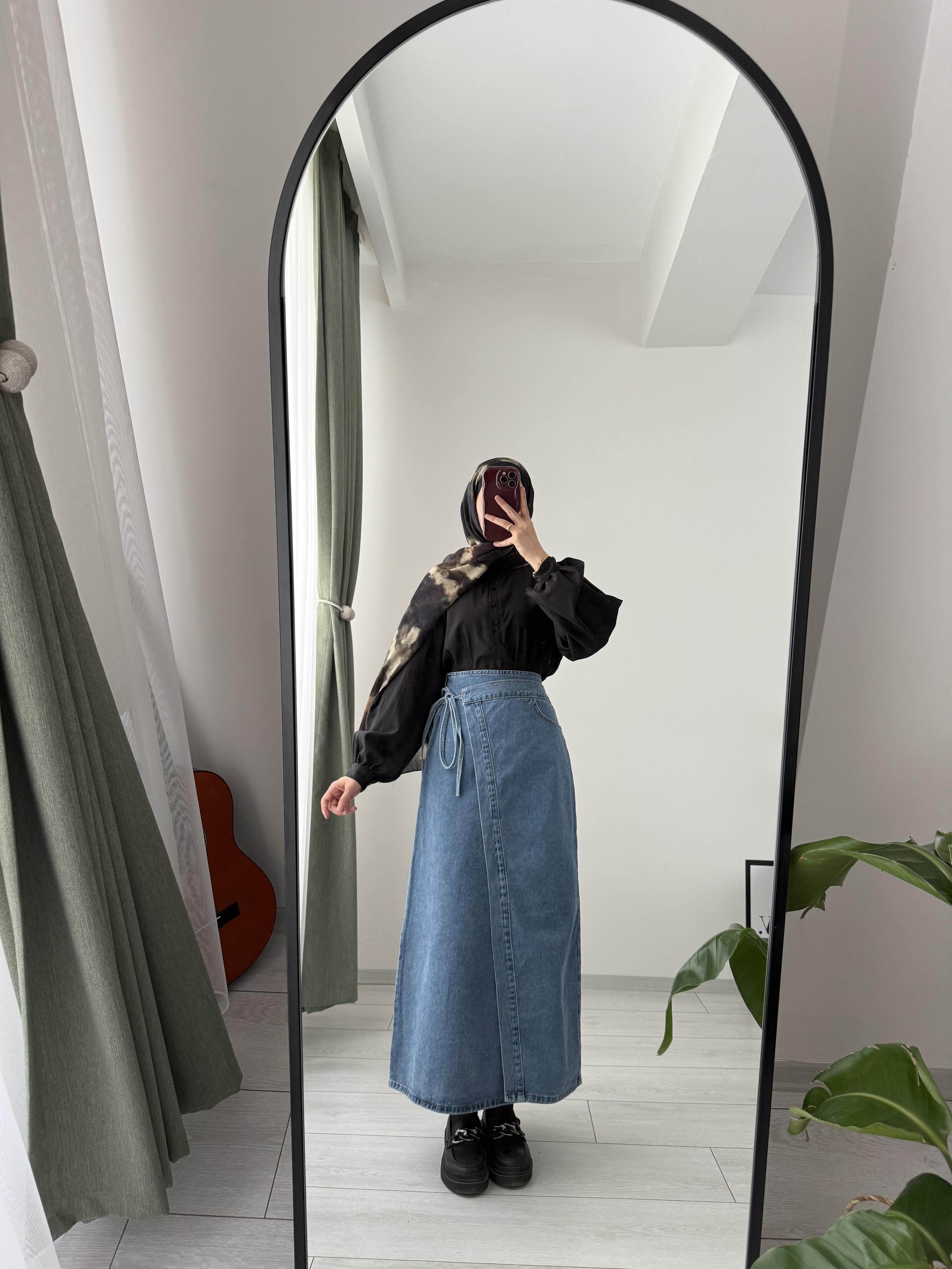 Lilya Mid Tone Kot Etek
