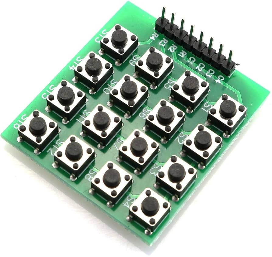 4x4 Matrix Tuş Takımı Keypad 16 Butonlu Modül SK114