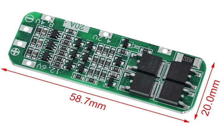 3S 20A BMS LiPo Pil Balans Devre Modülü