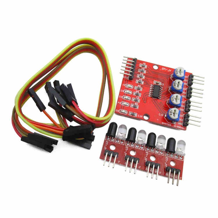 4'lü Çizgi İzleyen Sensör Seti - 4 Way Tracking Module