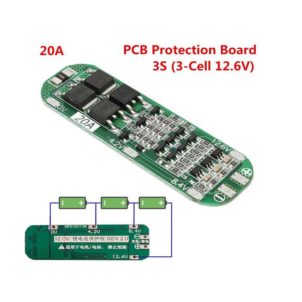 3S 20A BMS LiPo Pil Balans Devre Modülü