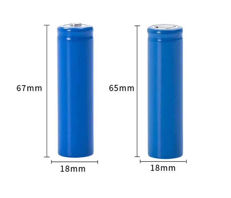 3.7V 2400mAh 18650 Li-ion Şarjlı Pil - Başlı