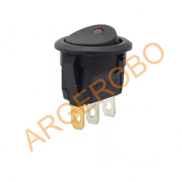 IC-132 Yuvarlak Nokta Işıklı Anahtar On-Off 3P Switch