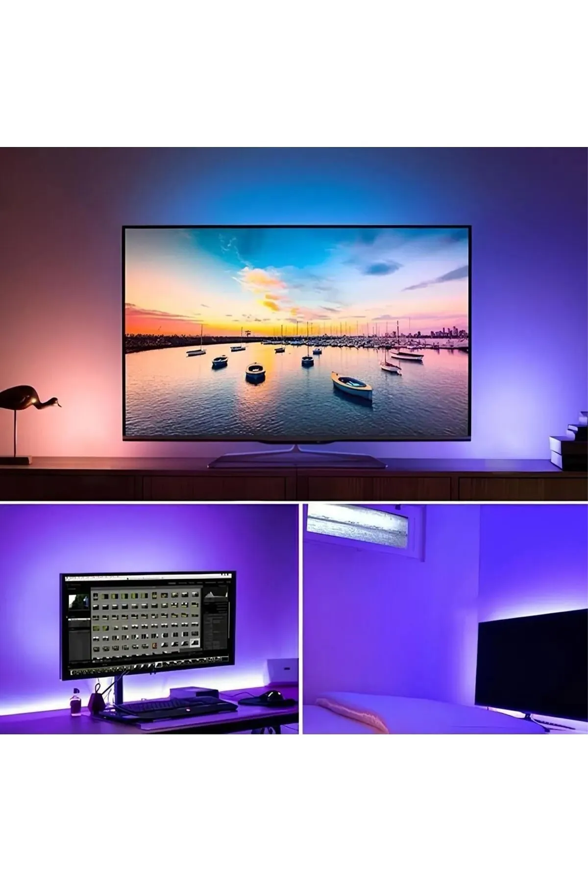 Cata CT-4566 Tv Arkası Ambiyans Rgb LED Seti 3 Metre
