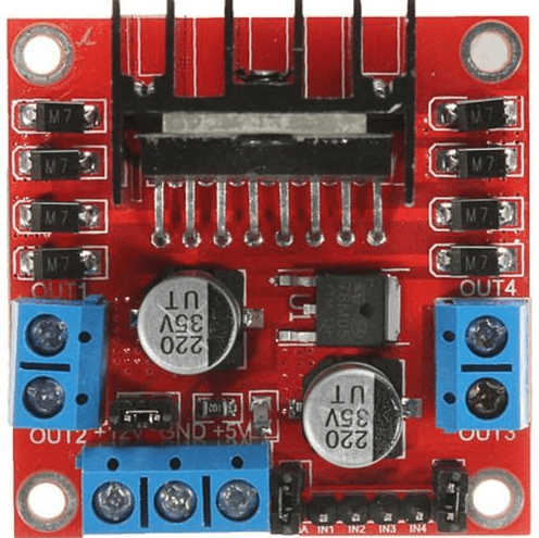 L298N Voltaj Regülatörlü Çift Motor Sürücü Kartı