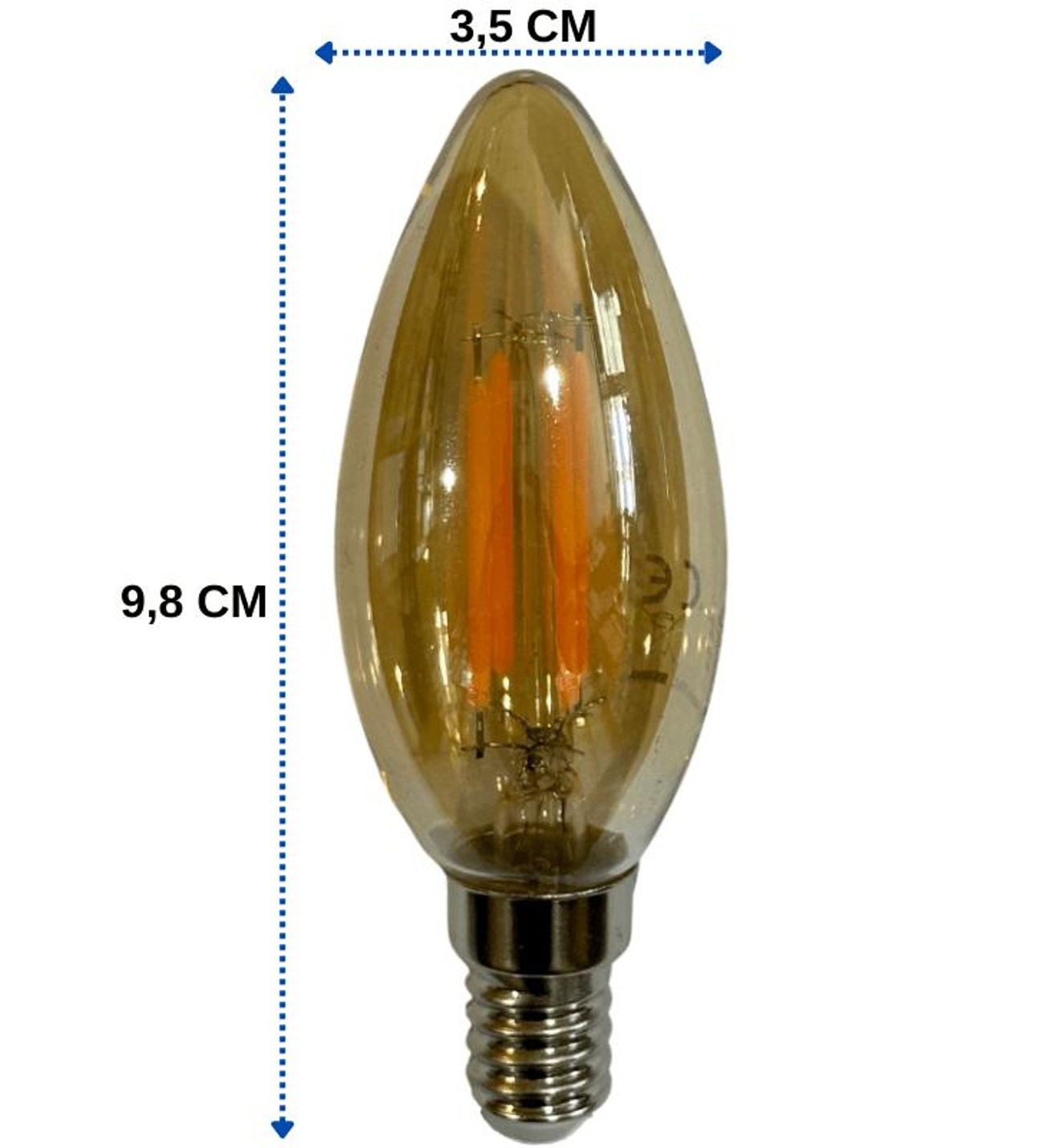 Cata CT-4280 4W 1800K E14 Duylu Rustik Led Dekoratif Ampul 